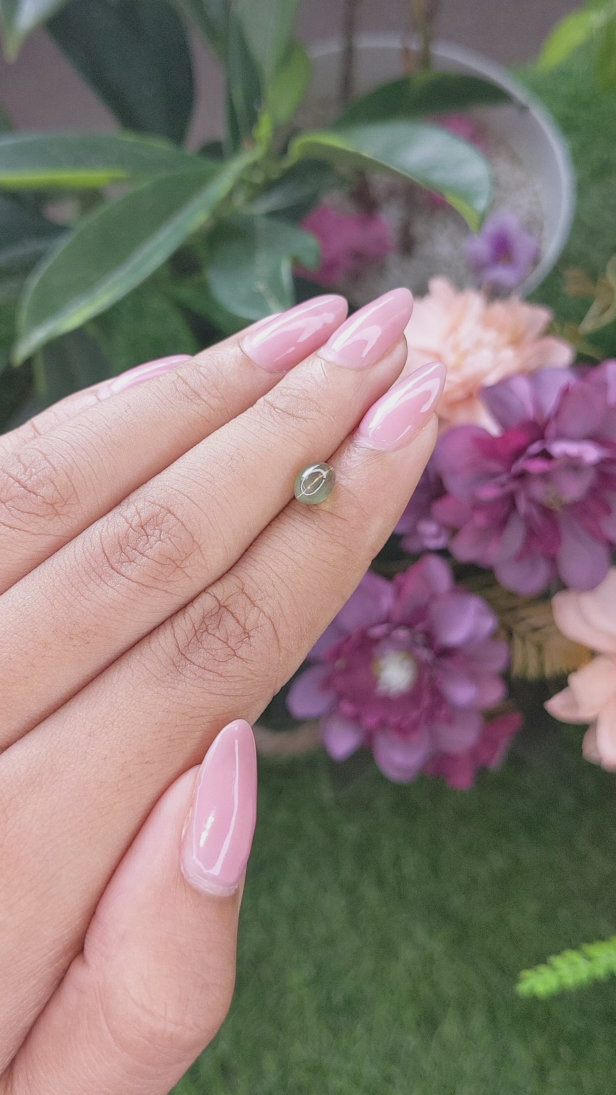 1.51 Ct. Cabochon Alexandrite from Tanzania Size Video