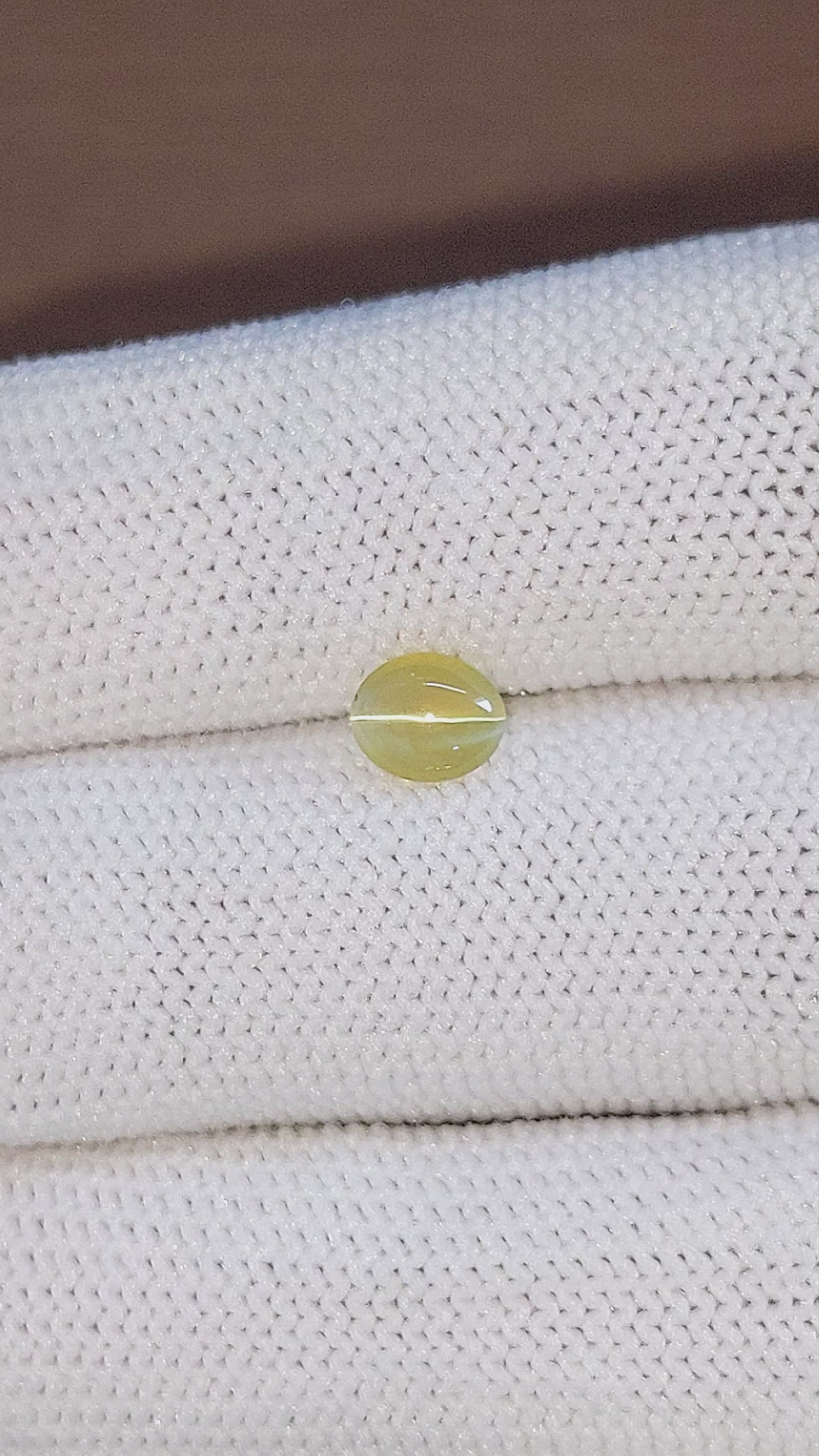 0.87 Ct. Cabochon Chrysoberyl from Tanzania Size Video