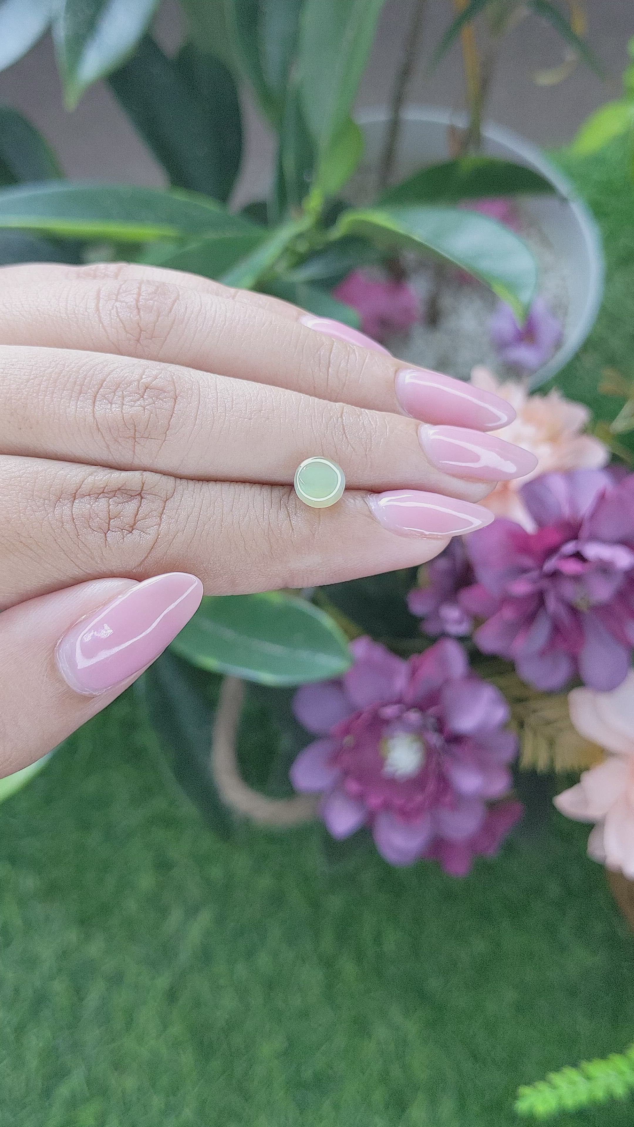 2.13 Ct. Greenish Yellow Cabochon Chrysoberyl from Tanzania Size Video