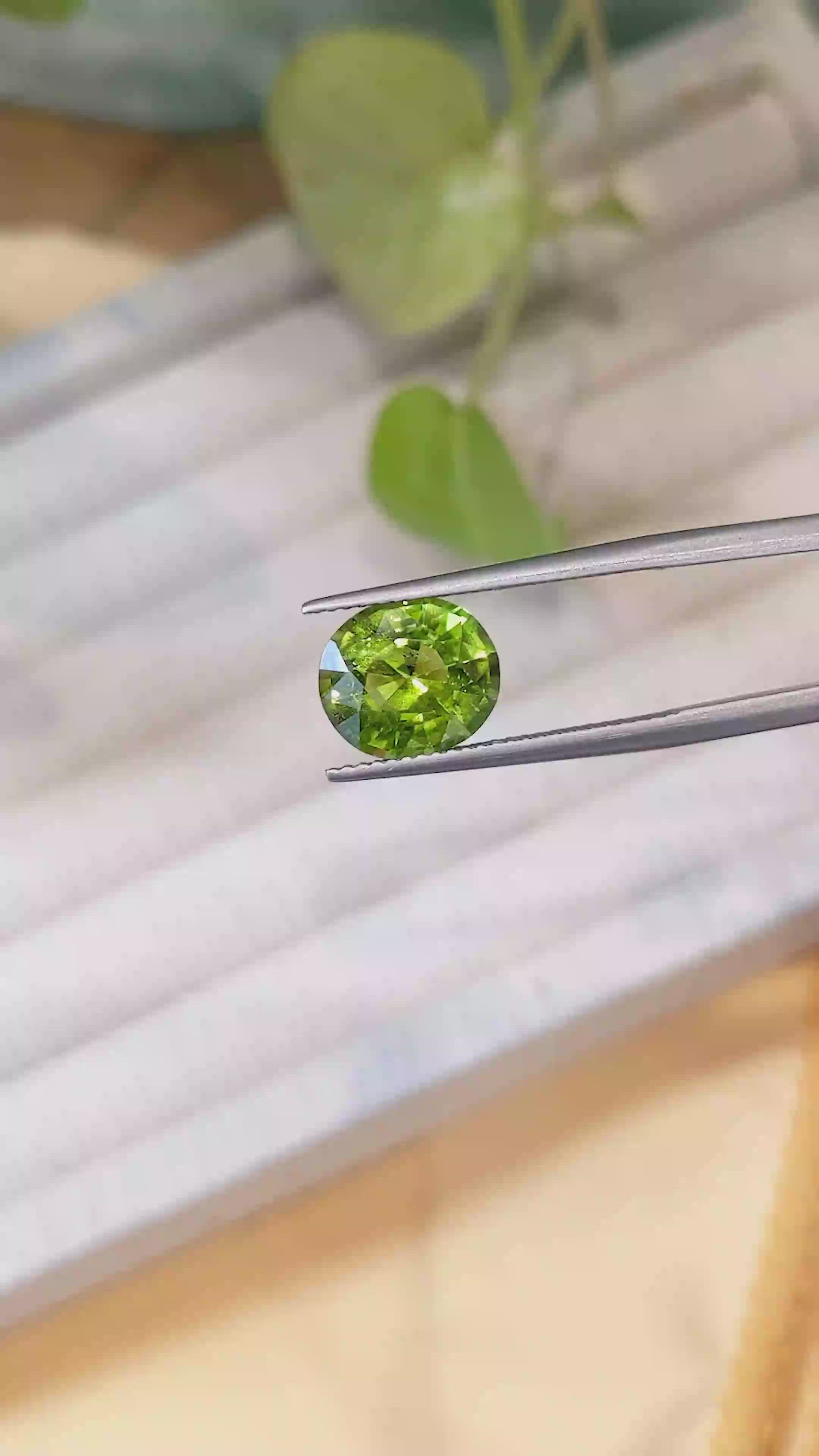 3.87 Ct. Peridot from Afghanistan Size Video