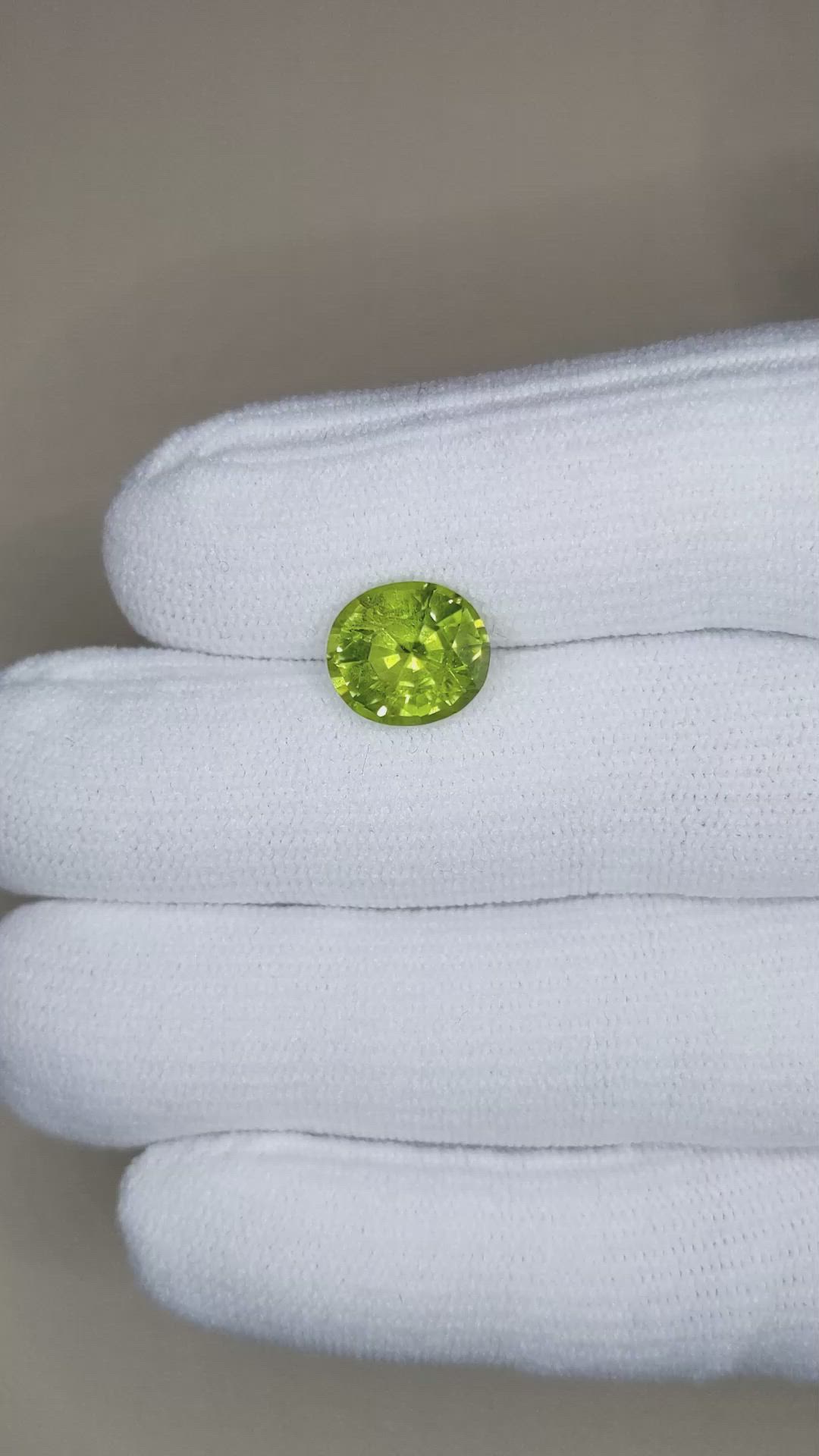 3.87 Ct. Peridot from Afghanistan Size Video
