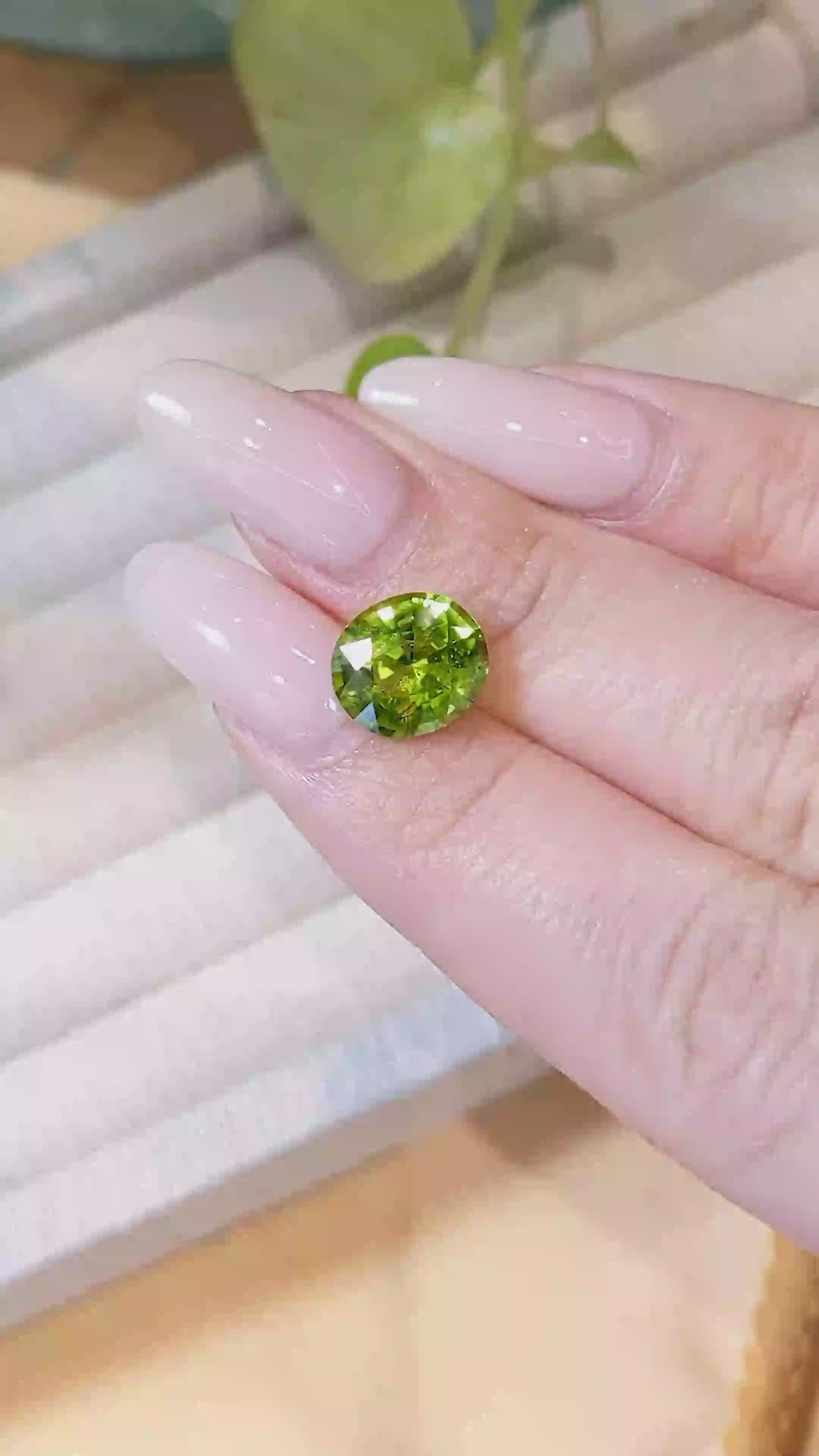 3.87 Ct. Peridot from Afghanistan Size Video