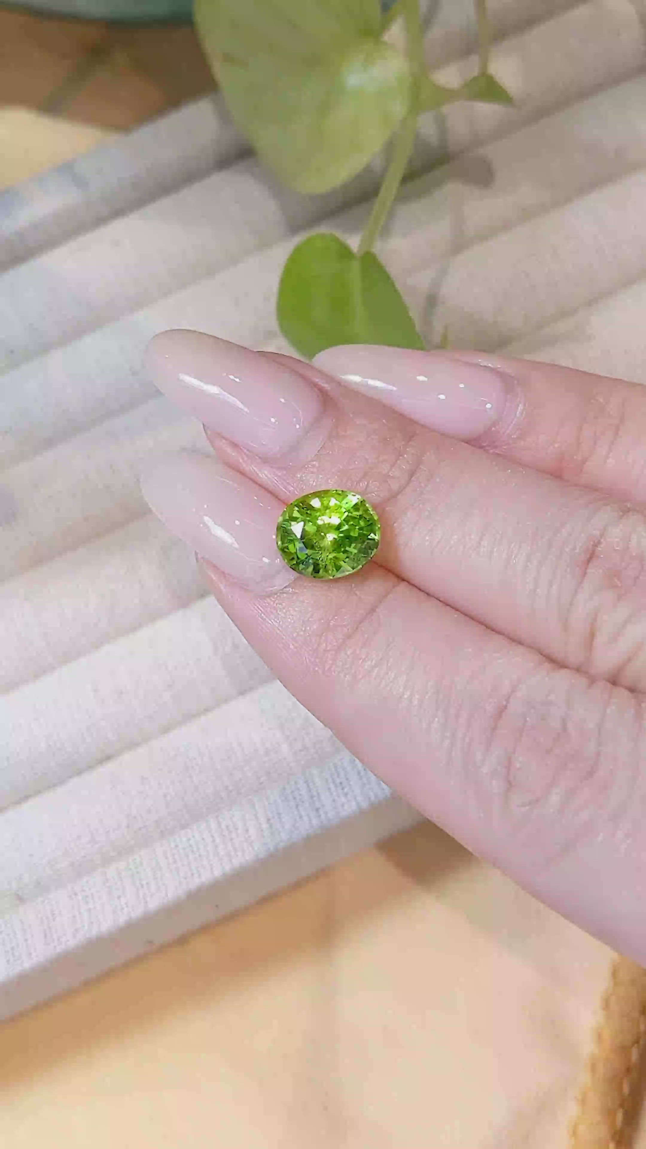 3.72 Ct. Peridot from Afghanistan Size Video