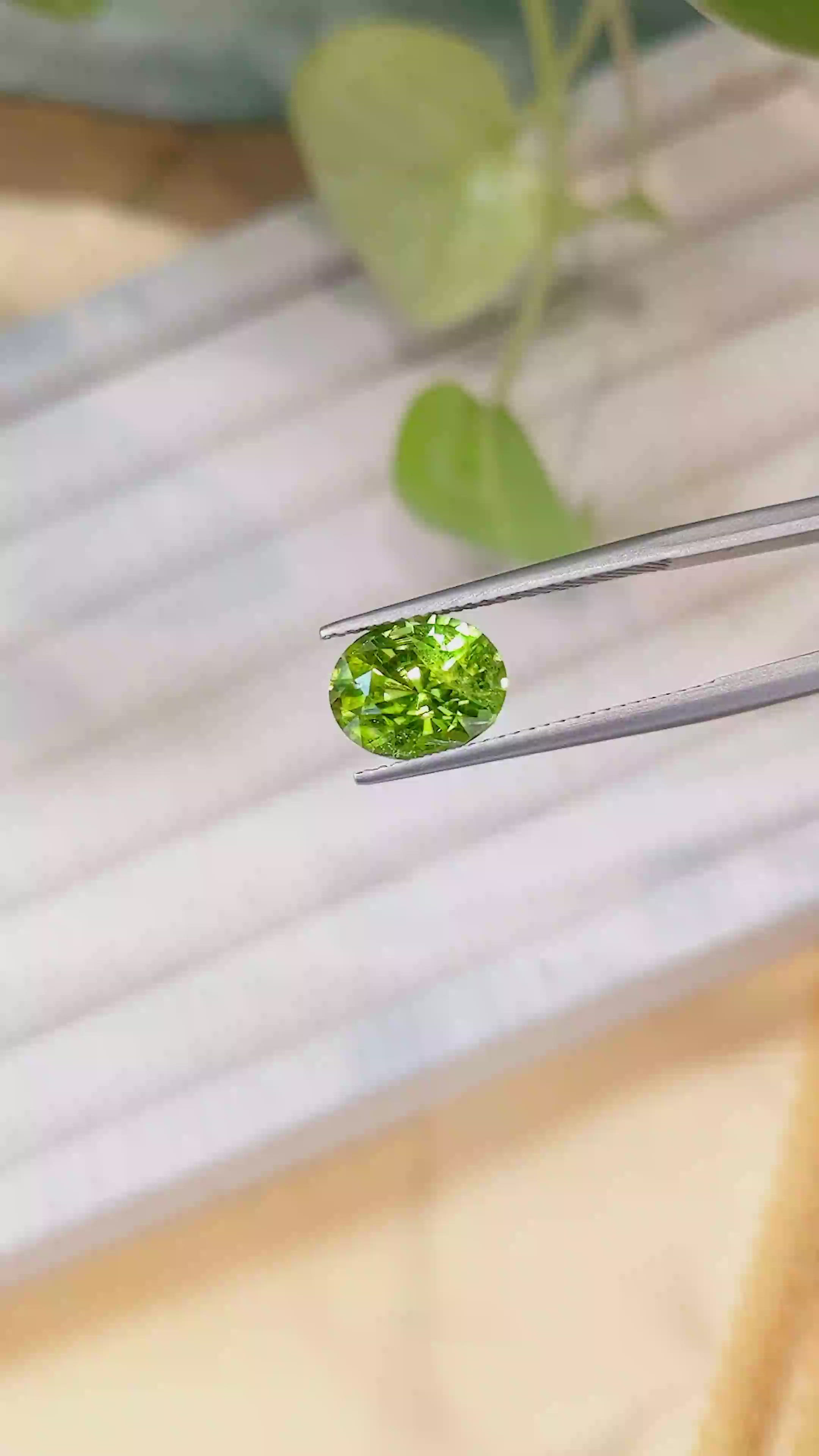 3.31 Ct. Peridot from Afghanistan Size Video