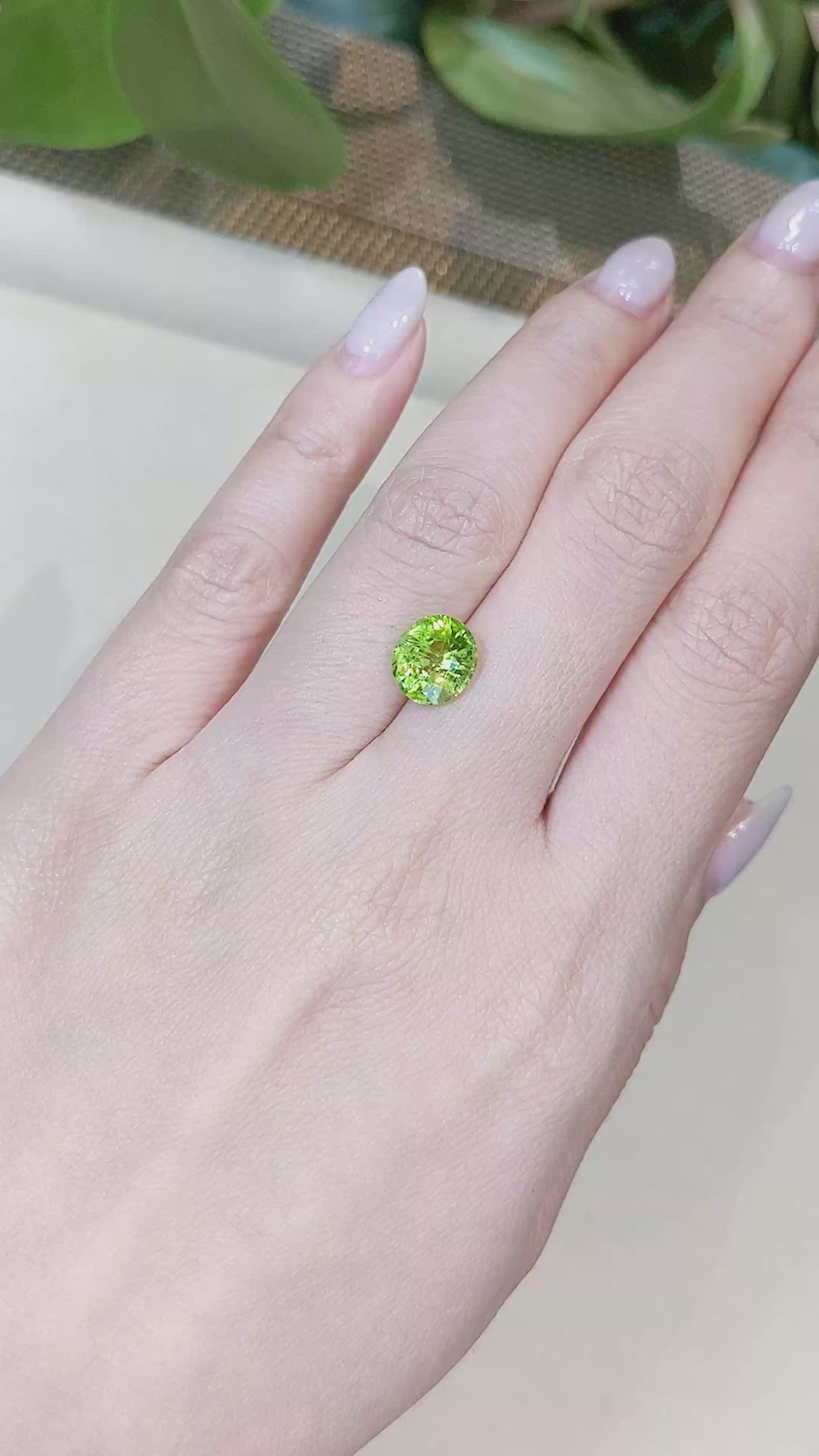 2.64 Ct. Peridot from Afghanistan Size Video