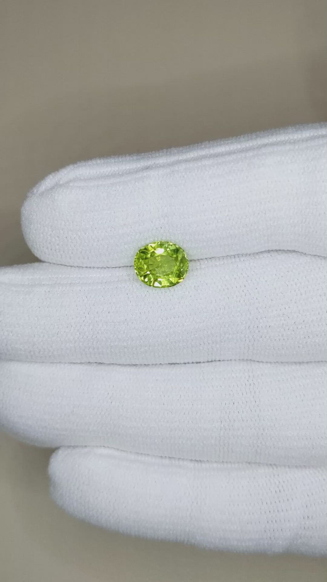 2.19 Ct. Peridot from Afghanistan Size Video