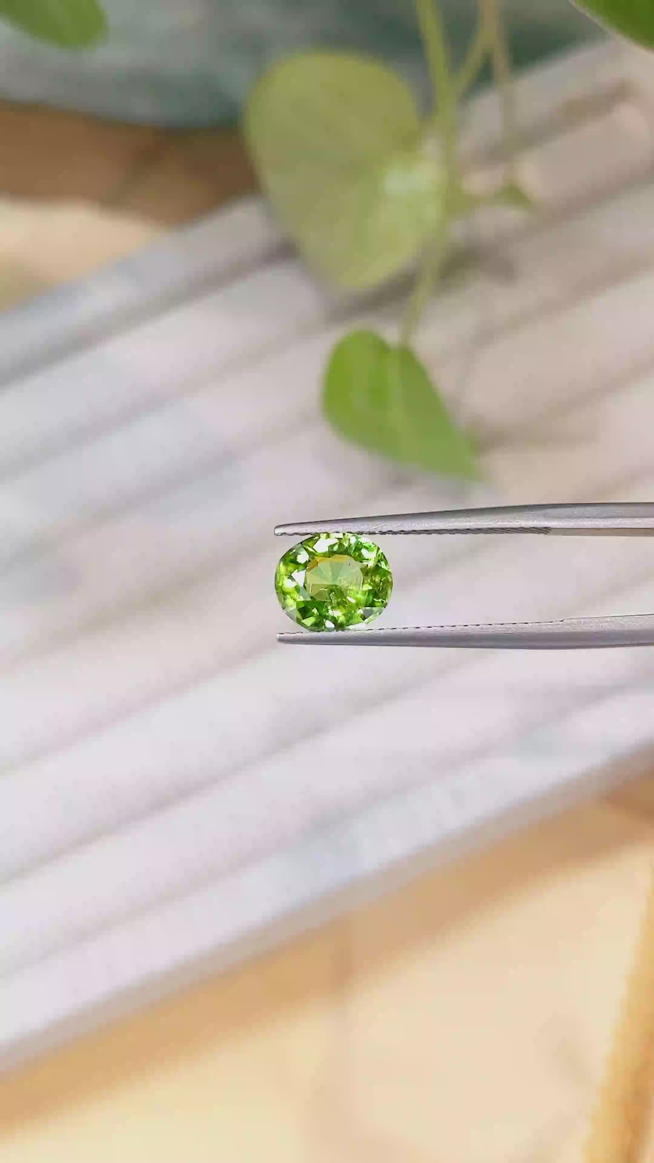 2.19 Ct. Peridot from Afghanistan Size Video