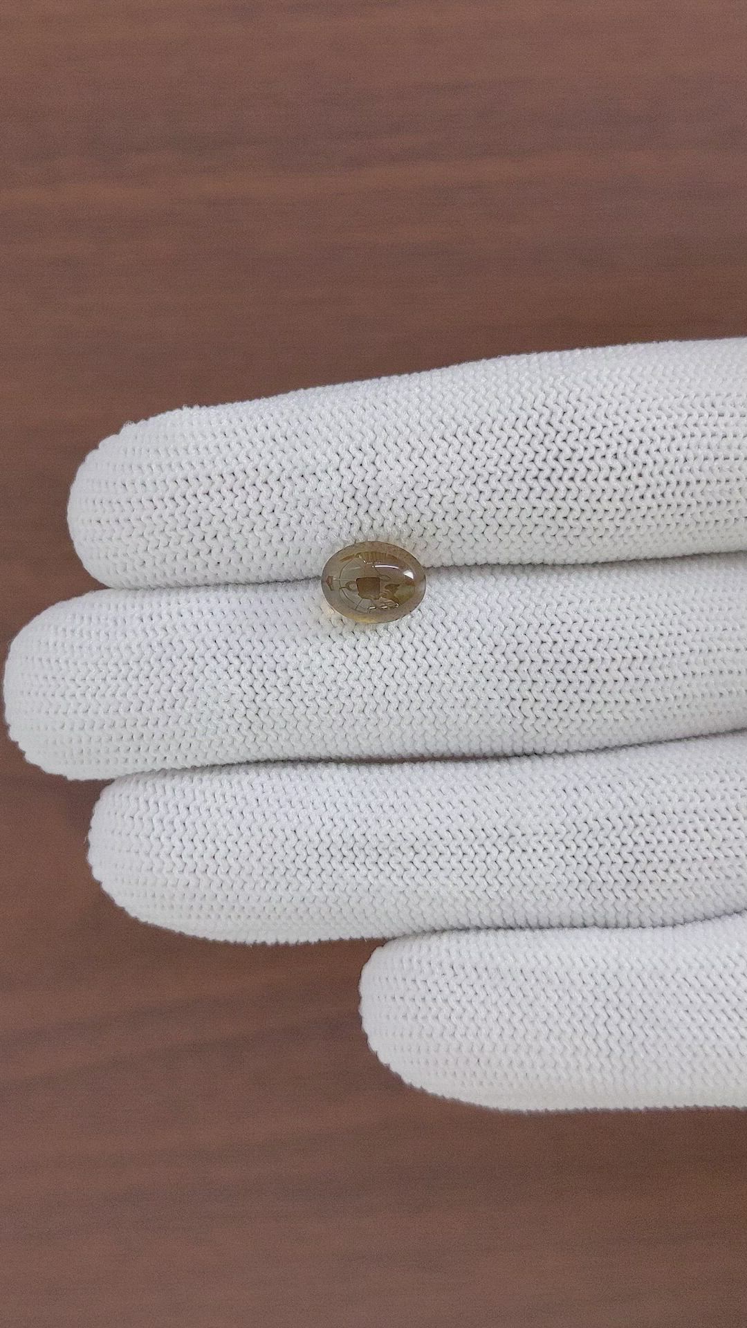 3.65 Ct. Cabochon Chrysoberyl from Tanzania Size Video