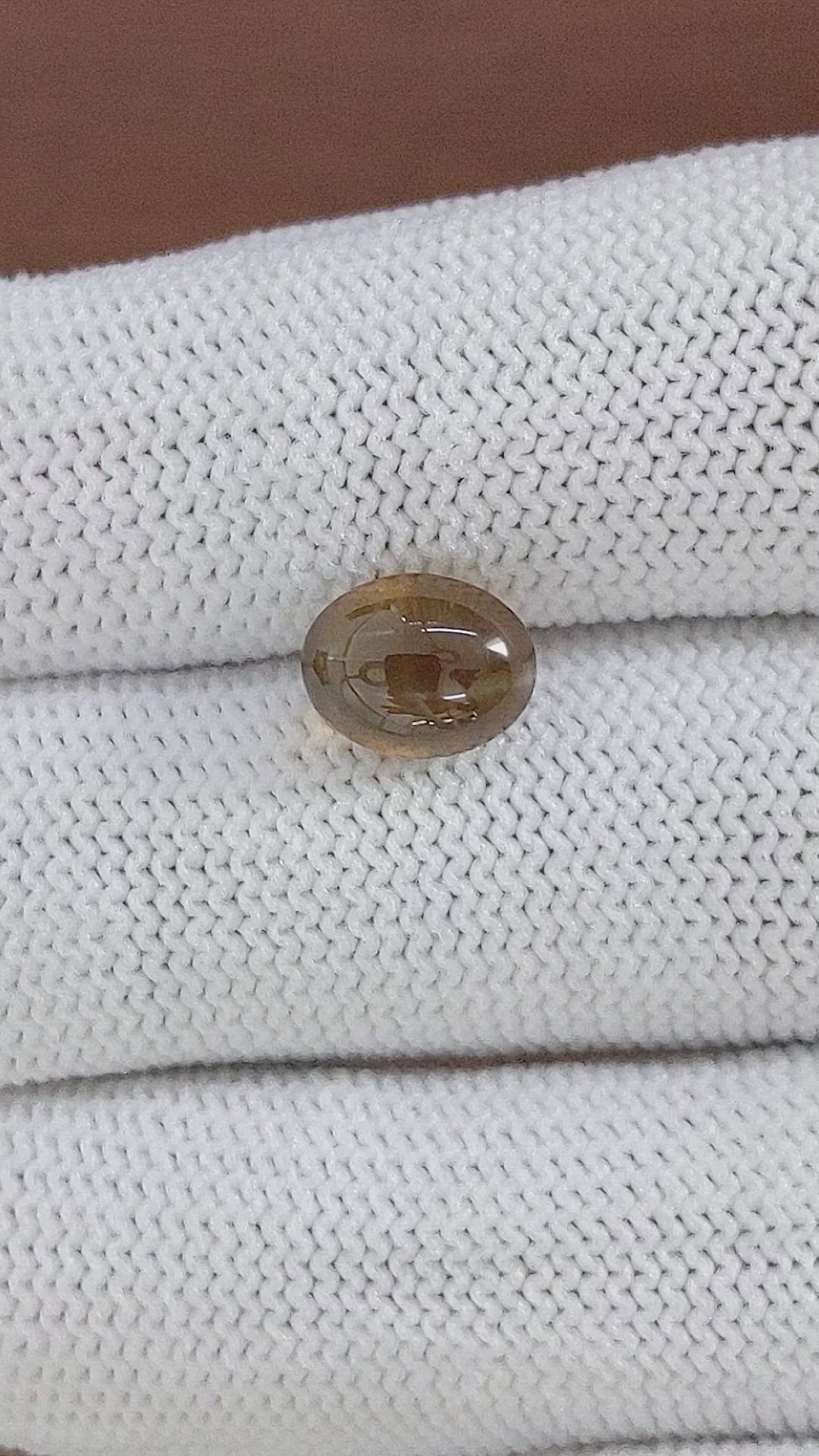 3.65 Ct. Cabochon Chrysoberyl from Tanzania Size Video