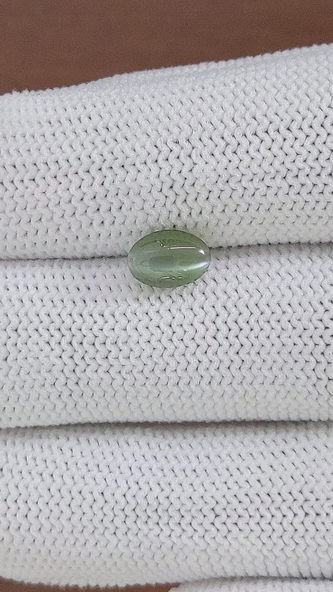 1.78 Ct. Green Cabochon Chrysoberyl from Tanzania Size Video