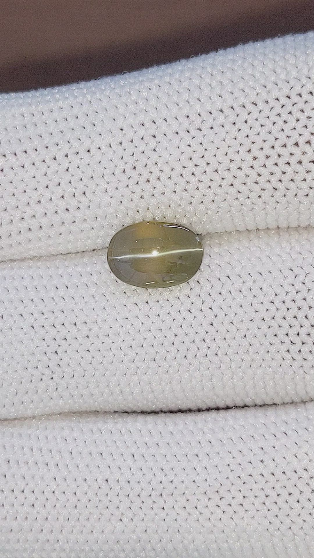 3.03 Ct. Cabochon Chrysoberyl from Tanzania Size Video