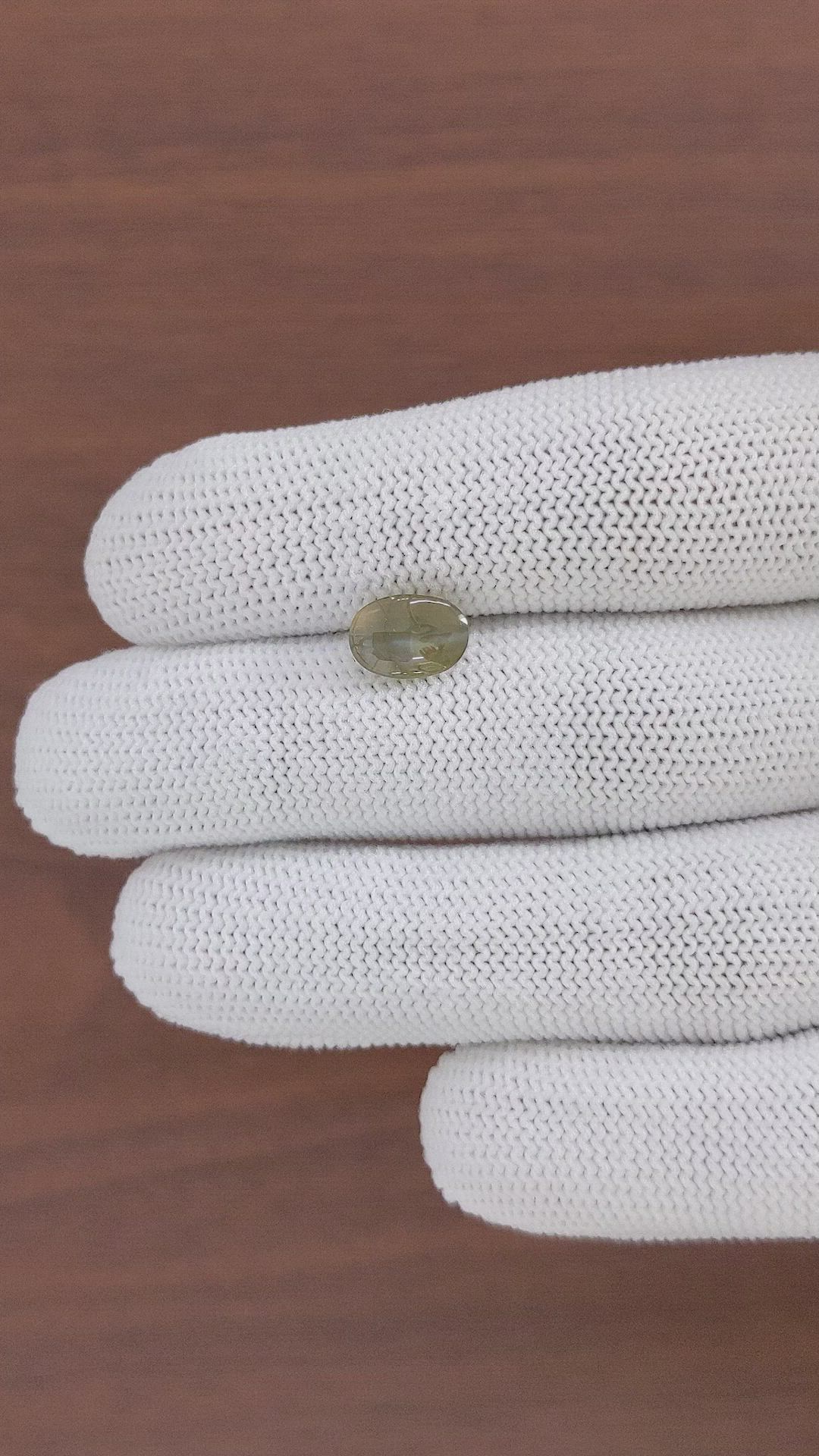 3.03 Ct. Cabochon Chrysoberyl from Tanzania Size Video