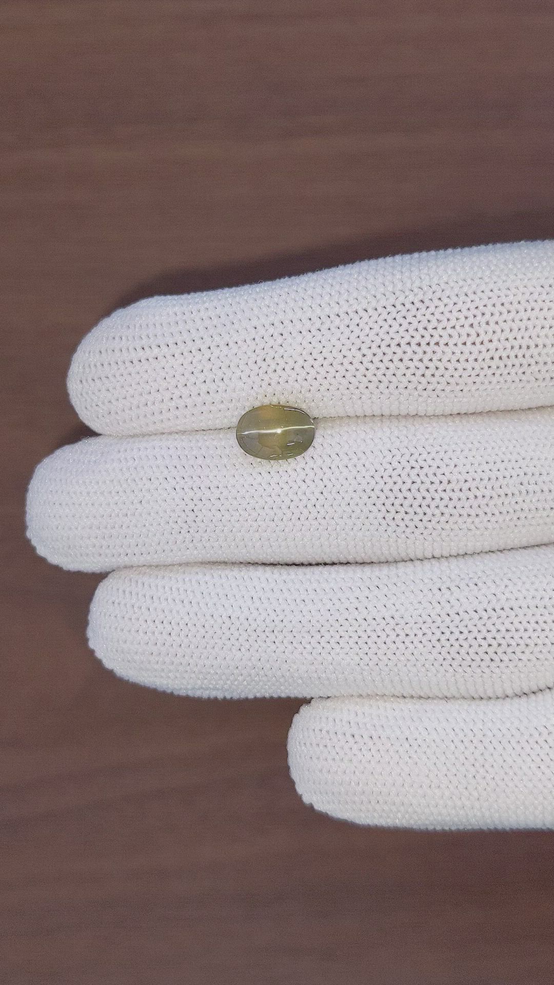 3.03 Ct. Cabochon Chrysoberyl from Tanzania Size Video