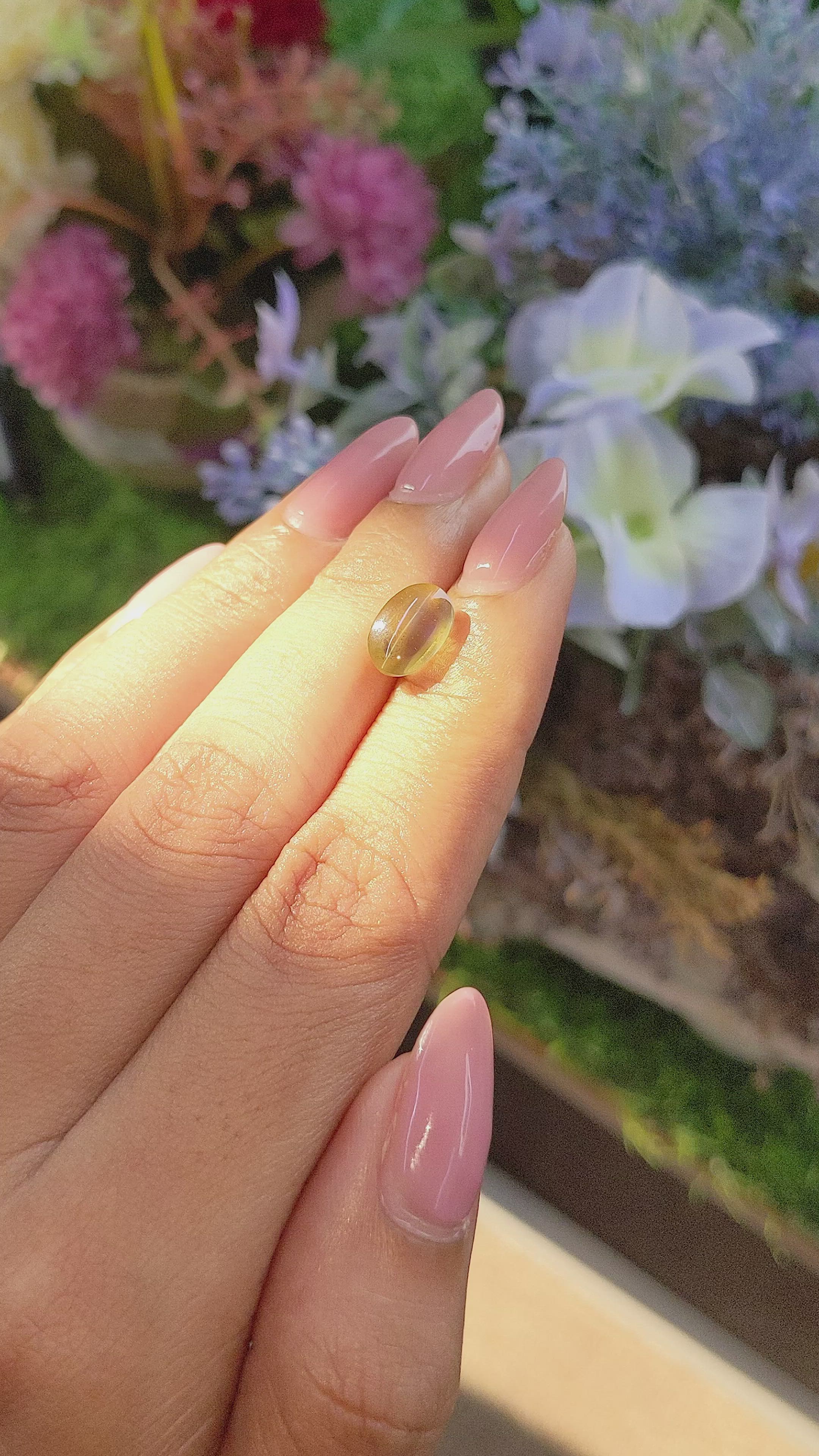 3.03 Ct. Cabochon Chrysoberyl from Tanzania Size Video