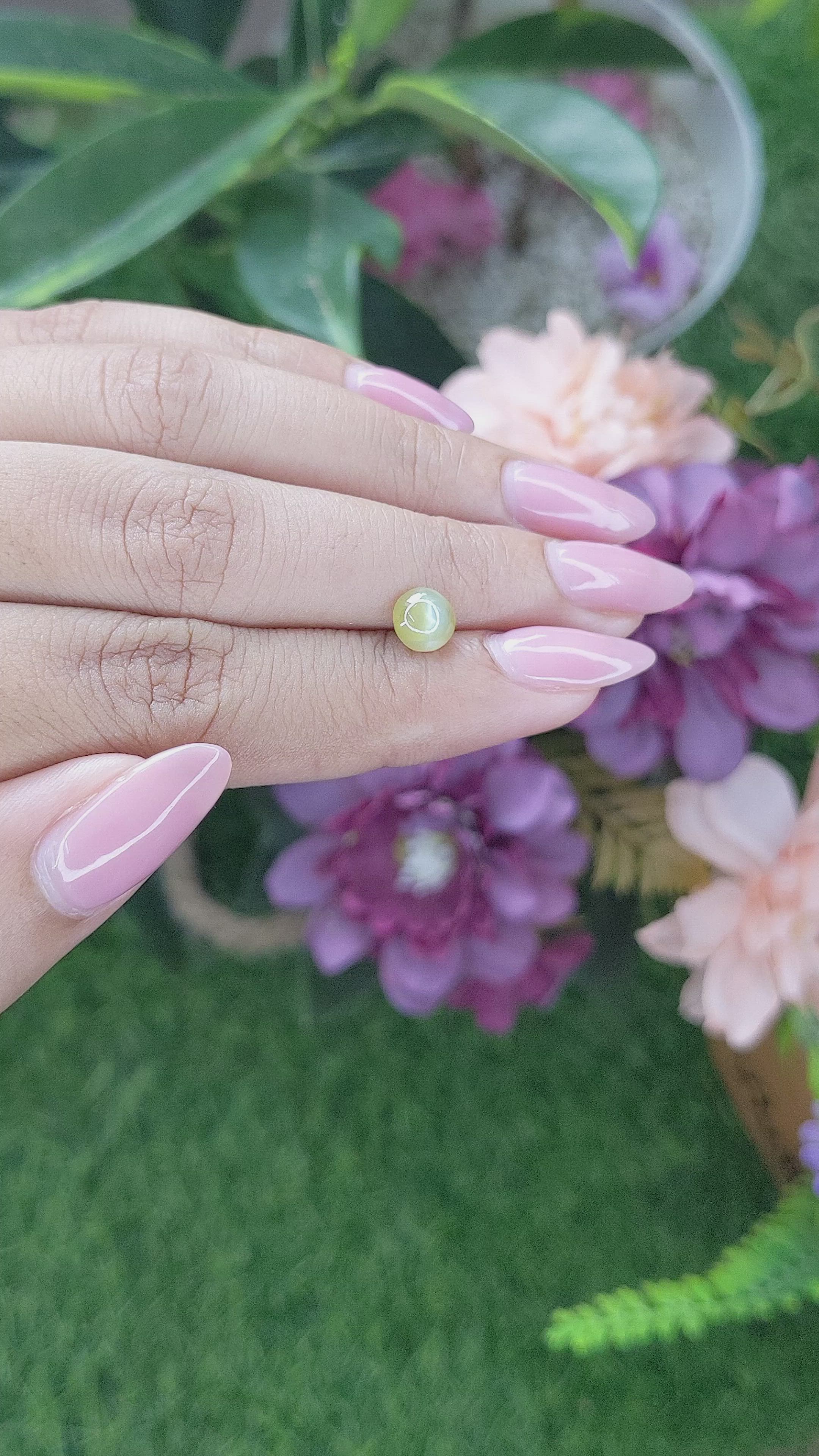 1.44 Ct. Cabochon Chrysoberyl from Tanzania Size Video