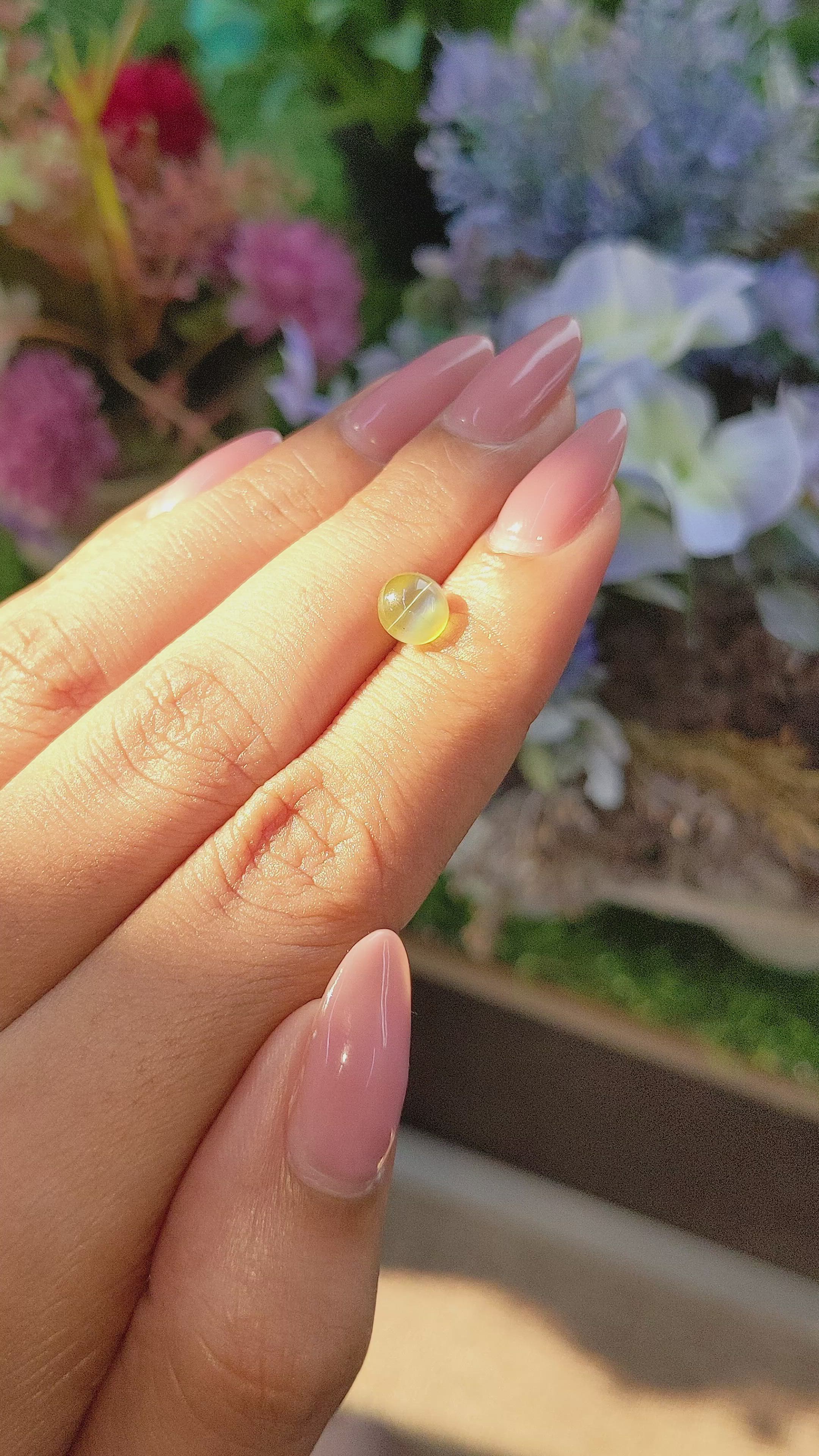 1.44 Ct. Cabochon Chrysoberyl from Tanzania Size Video