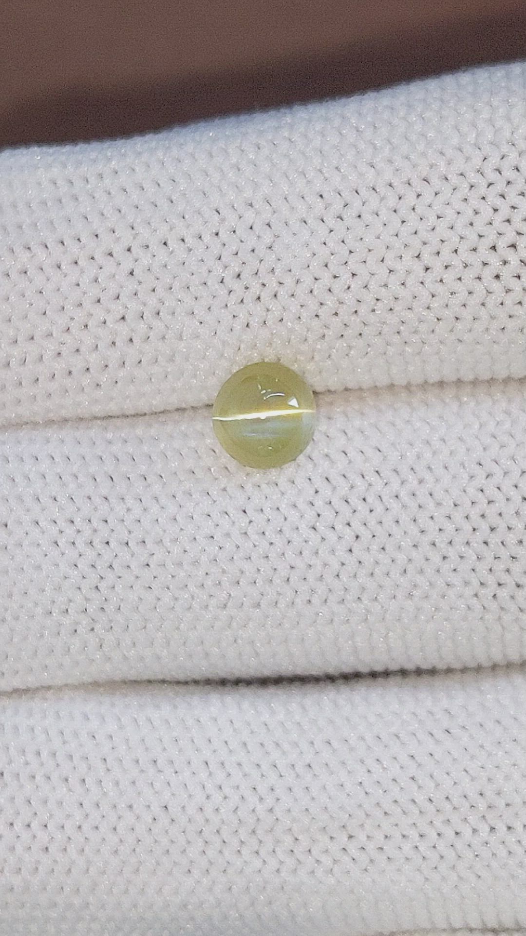 1.44 Ct. Cabochon Chrysoberyl from Tanzania Size Video