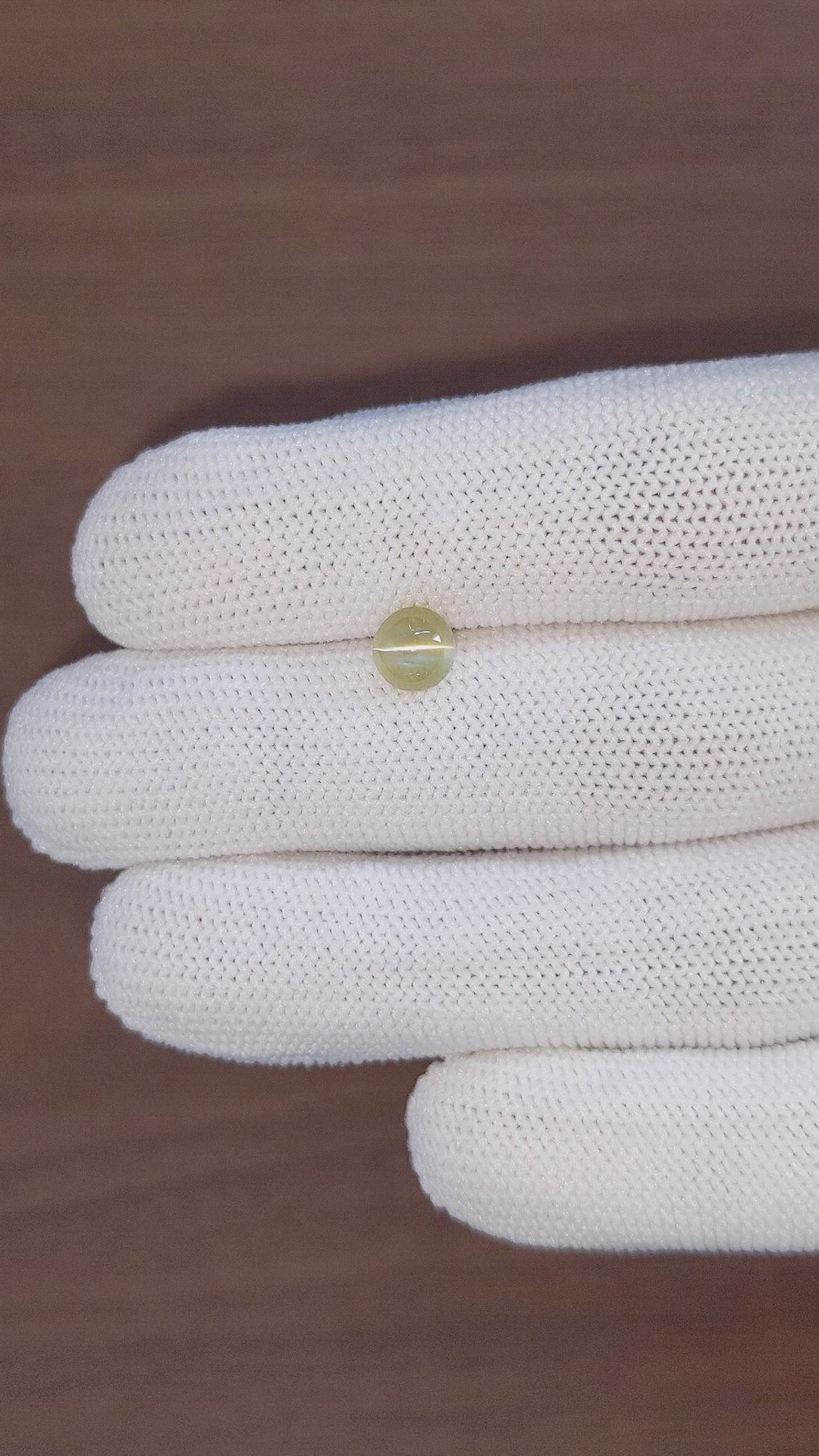 1.44 Ct. Cabochon Chrysoberyl from Tanzania Size Video