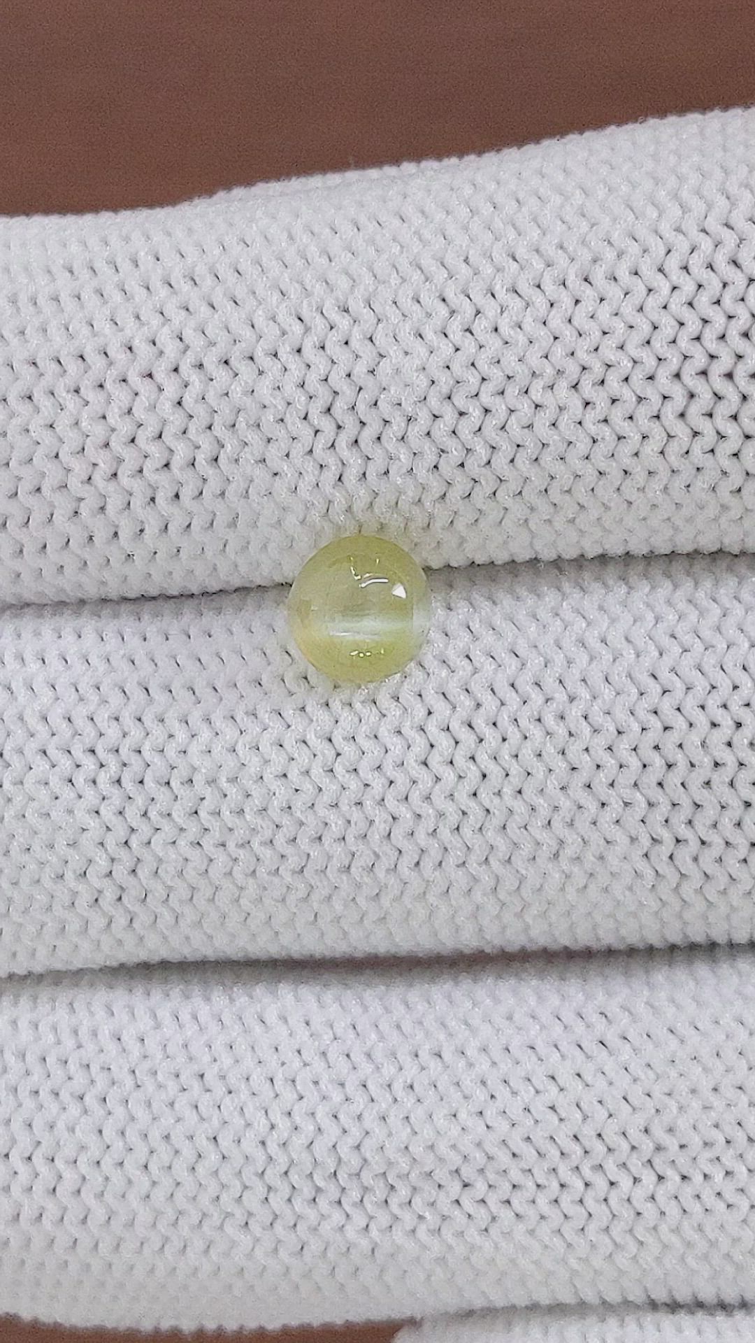 1.44 Ct. Cabochon Chrysoberyl from Tanzania Size Video