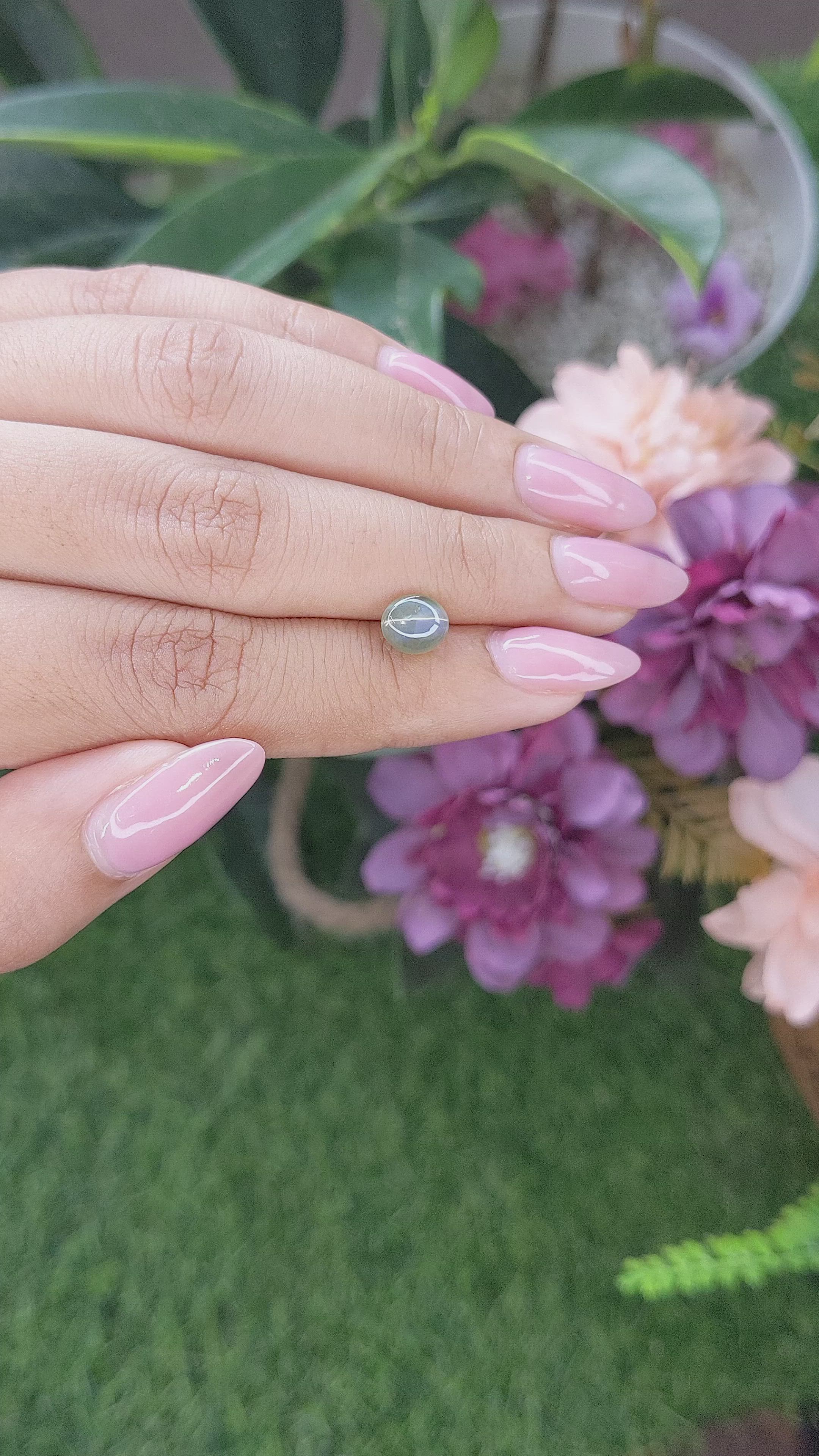 1.89 Ct. Cabochon Alexandrite from Tanzania Size Video