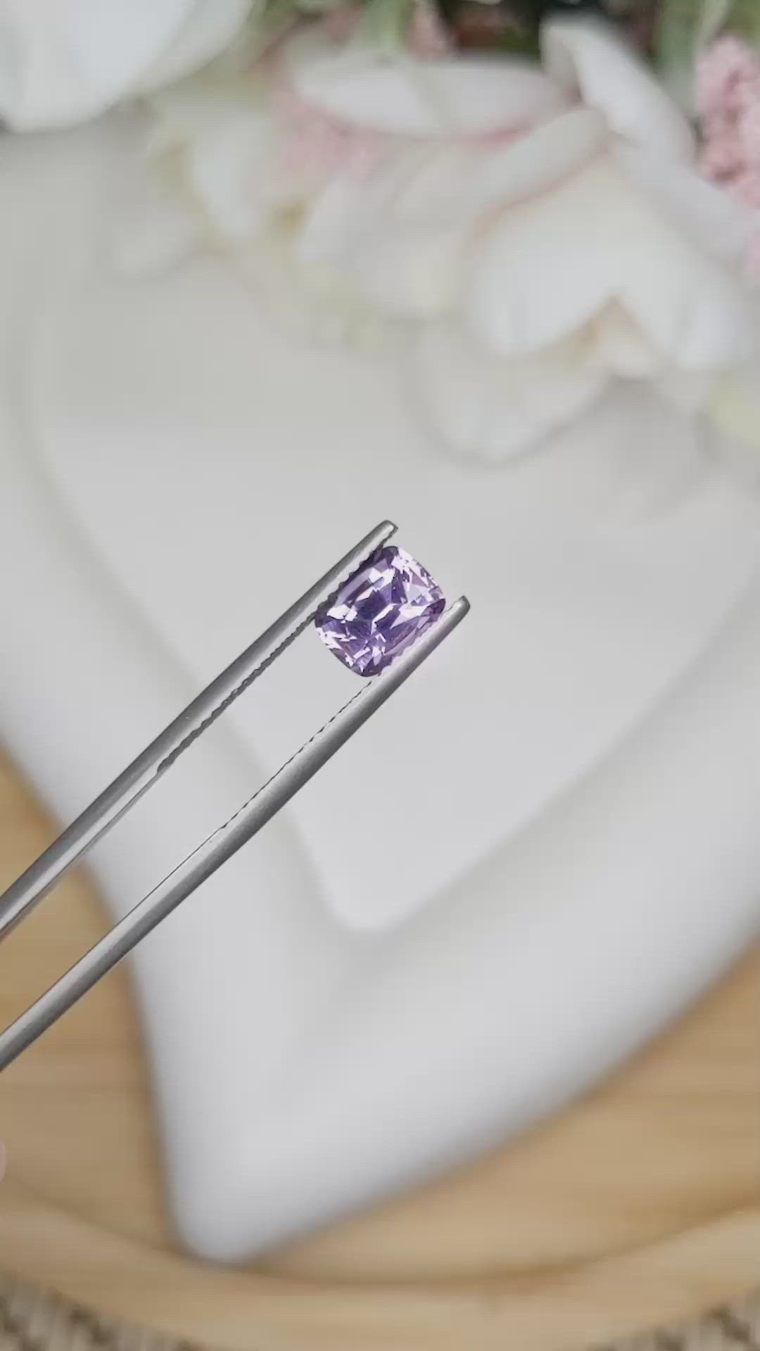 1.48 Ct. Spinel from Ceylon (Sri Lanka) Size Video