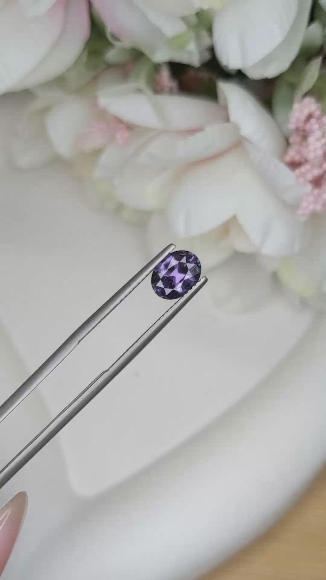 1.43 Ct. Spinel from Ceylon (Sri Lanka) Size Video