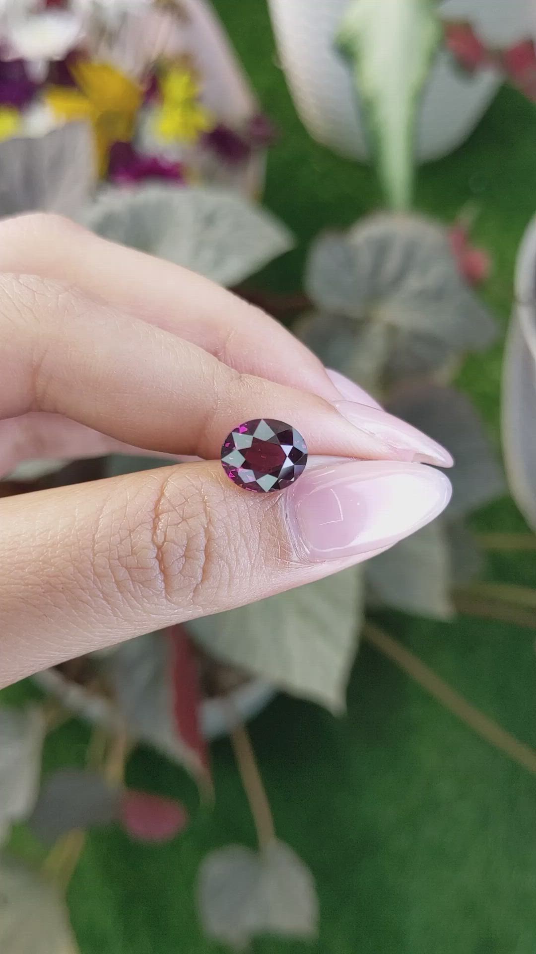 4.20 Ct. Garnet from Ceylon (Sri Lanka) Size Video