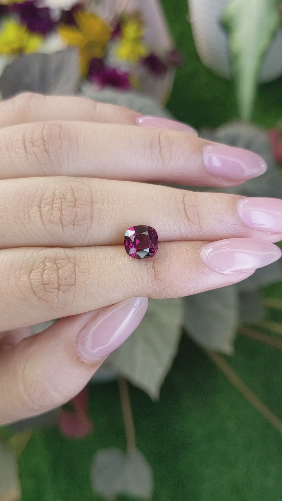 2.60 Ct. Garnet from Ceylon (Sri Lanka) Size Video