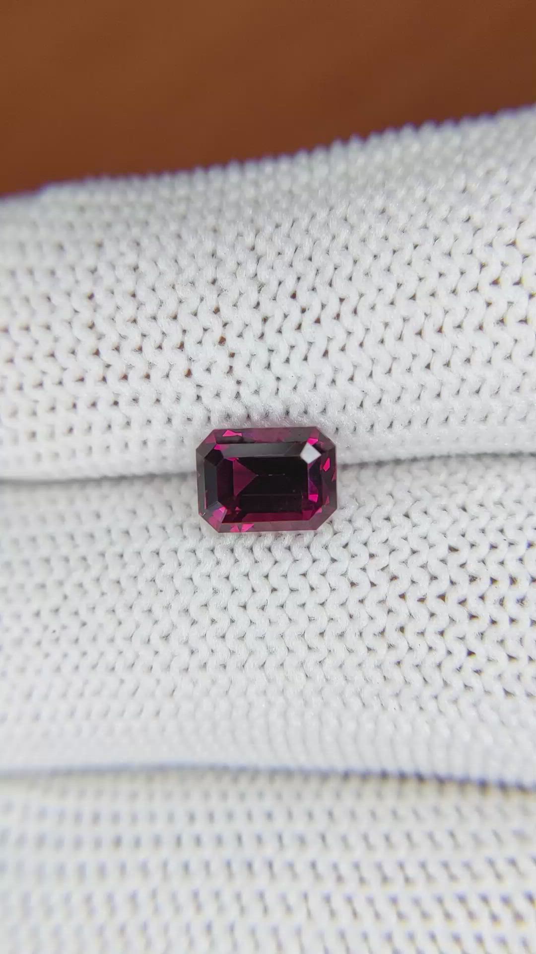 1.97 Ct. Garnet from Ceylon (Sri Lanka) Size Video