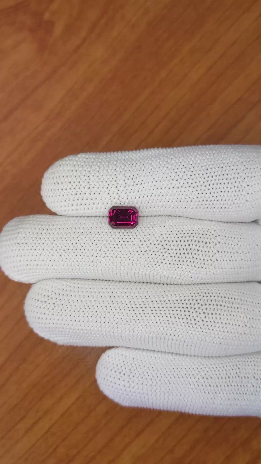 1.97 Ct. Garnet from Ceylon (Sri Lanka) Size Video