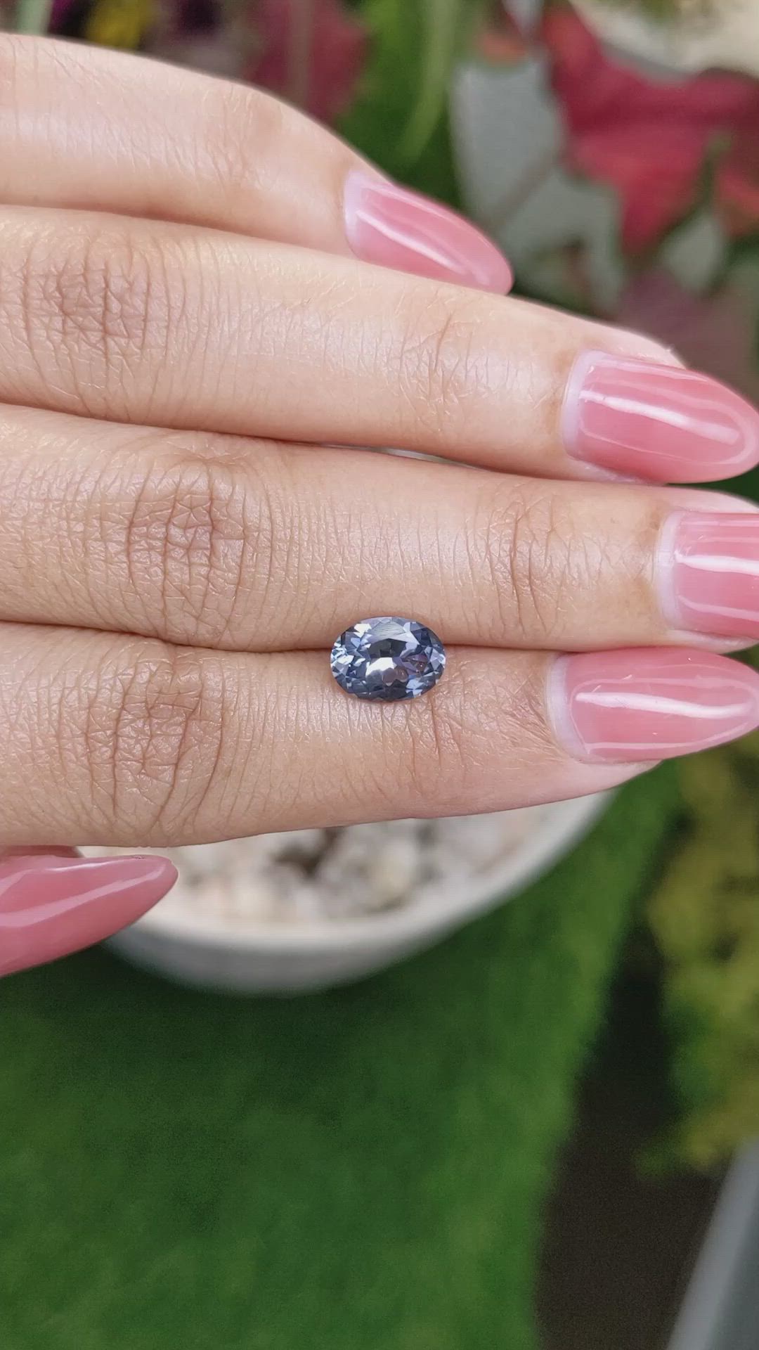 1.72 Ct. Spinel from Ceylon (Sri Lanka) Size Video