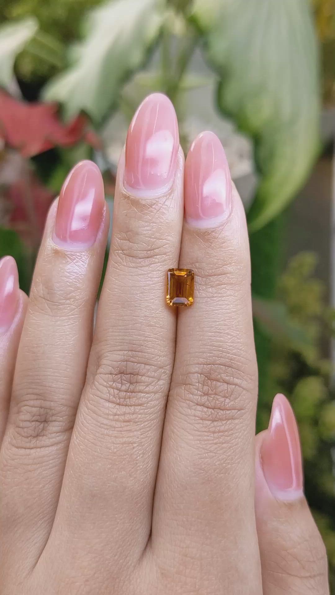 1.10 Ct. Madeira Citrine from Brazil Size Video