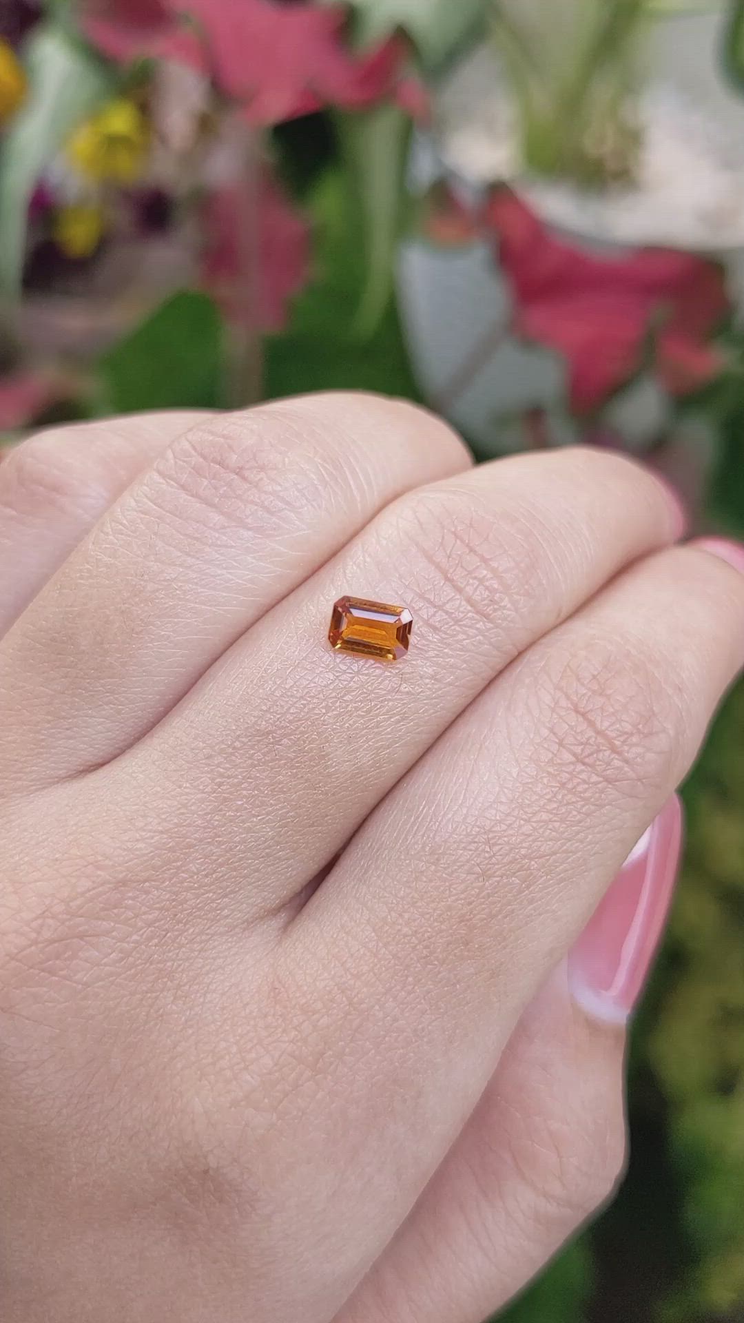 0.44 Ct. Madeira Citrine from Brazil Size Video