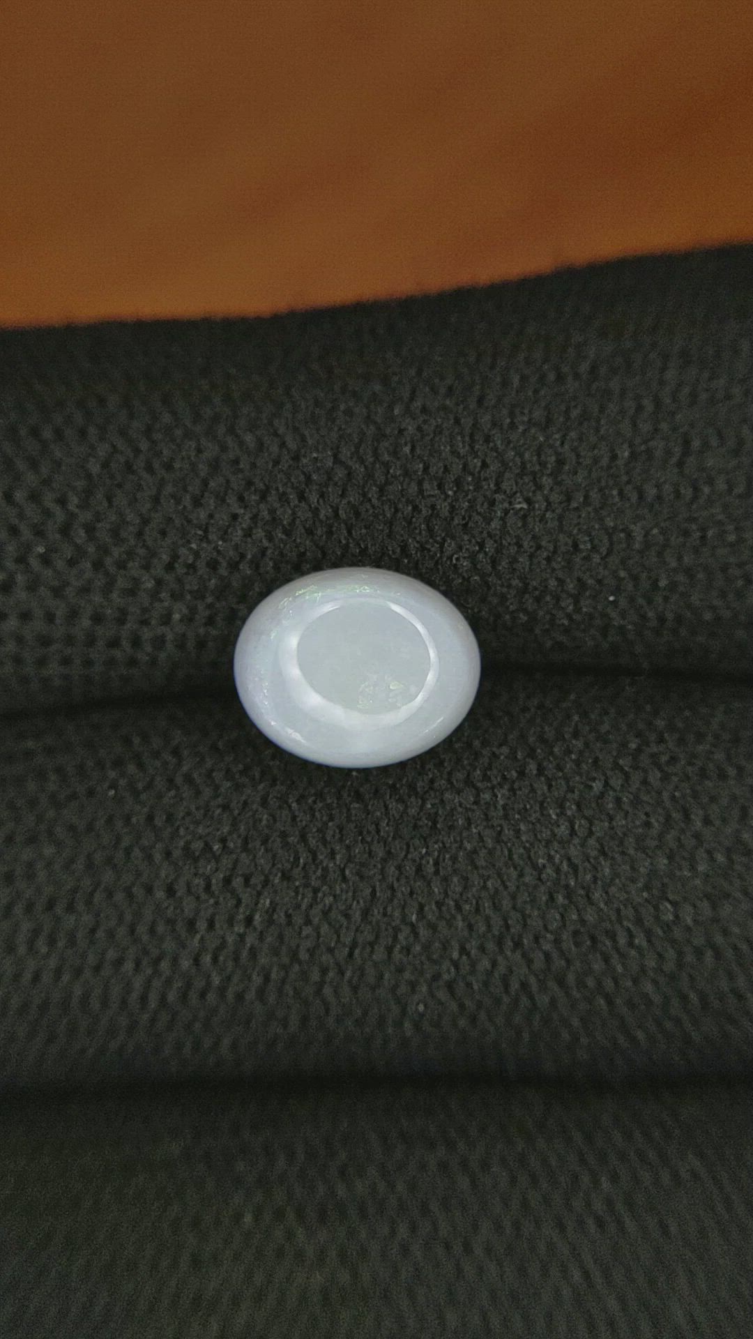 2.30 Ct. Cabochon White Opal from Brazil Size Video