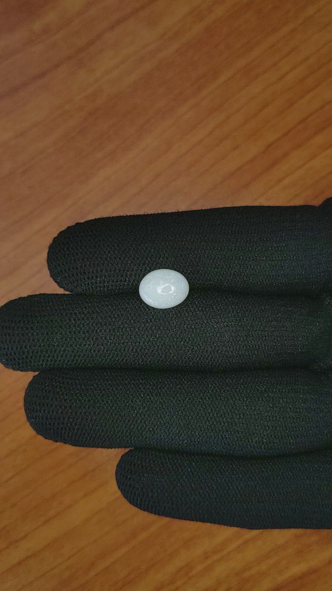 1.74 Ct. Cabochon White Opal from Brazil Size Video