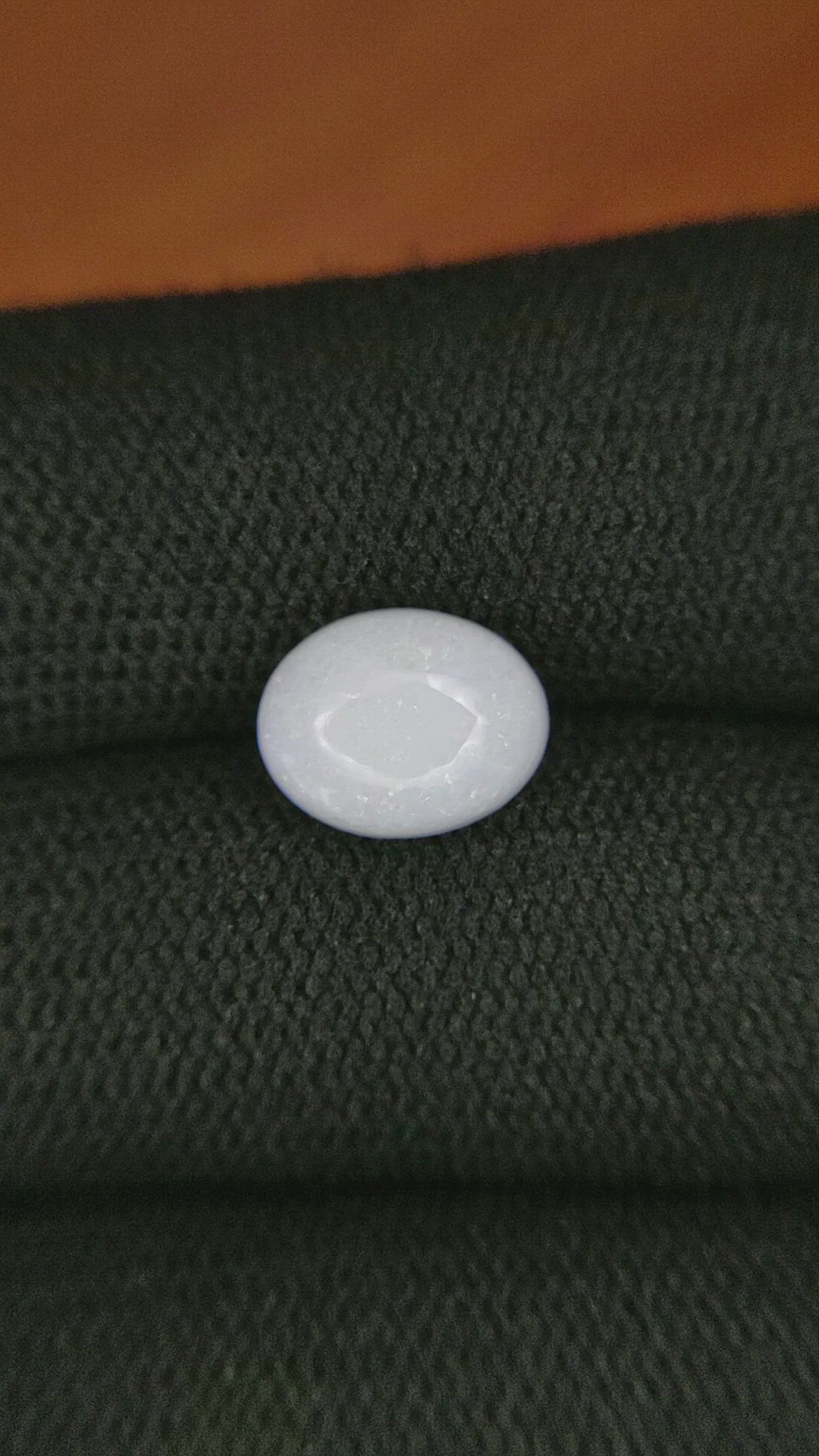 1.74 Ct. Cabochon White Opal from Brazil Size Video