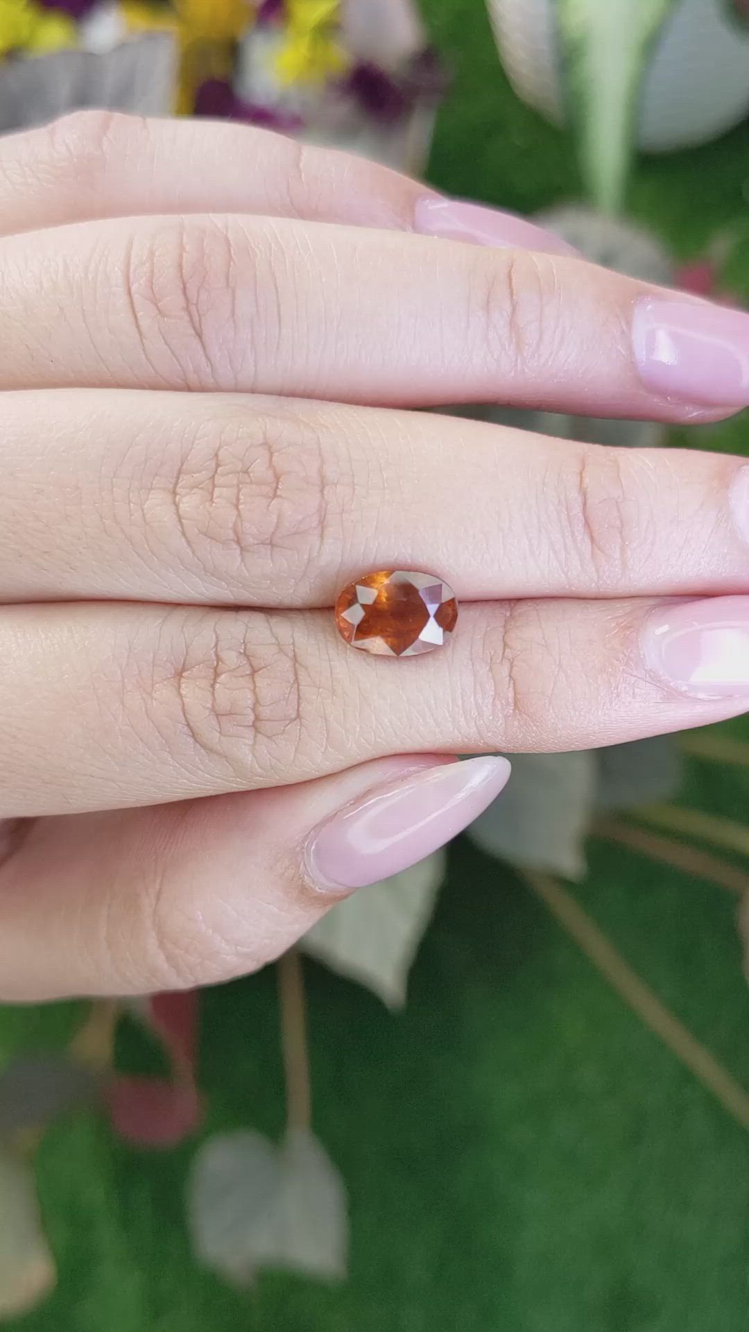 2.78 Ct. Hessonite Garnet from Madagascar Size Video