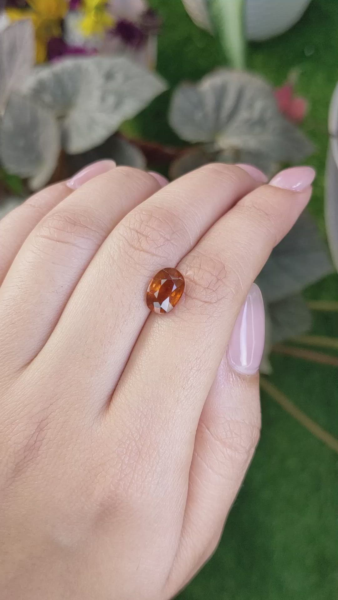 2.78 Ct. Hessonite Garnet from Madagascar Size Video