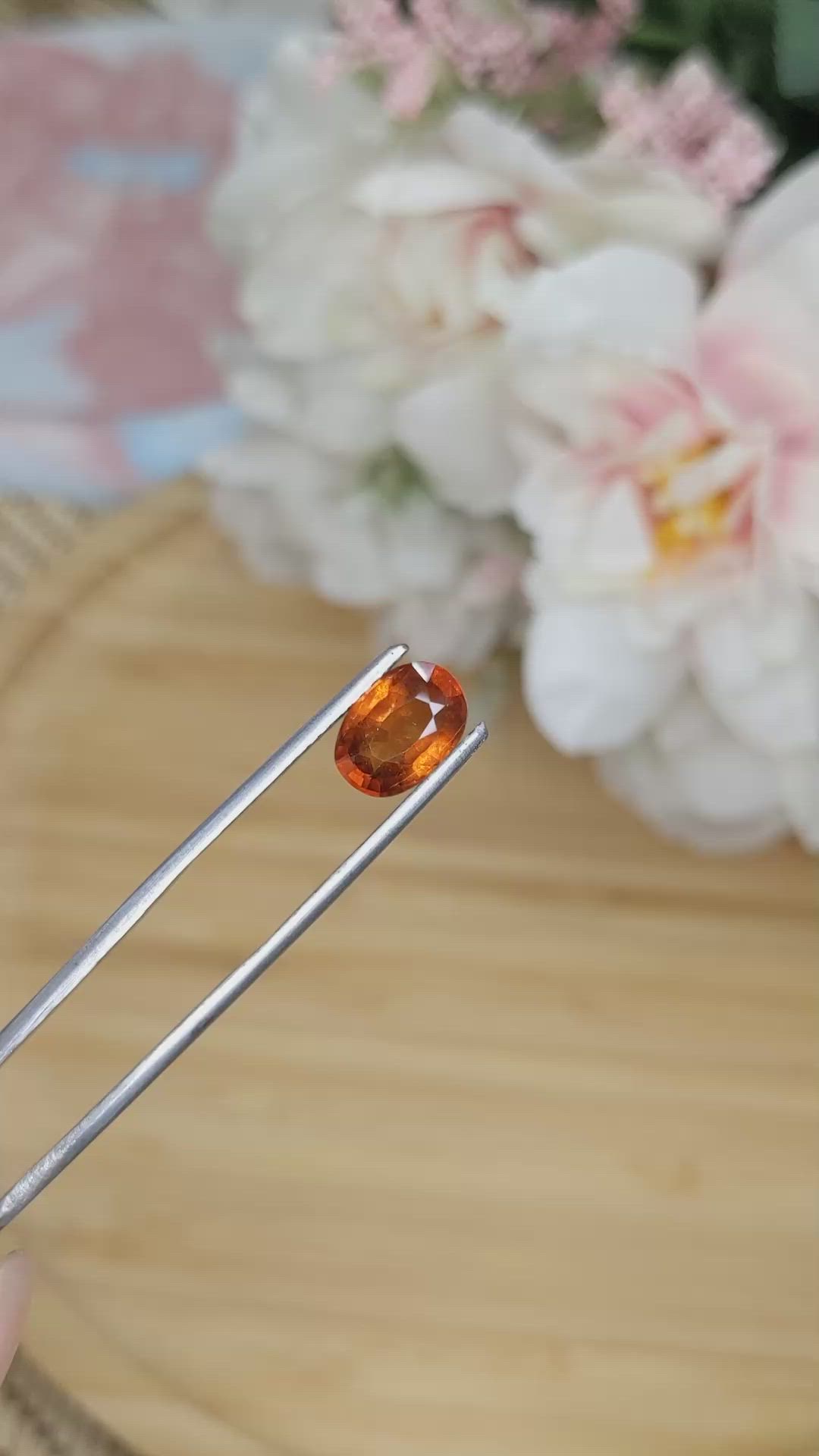 2.78 Ct. Hessonite Garnet from Madagascar Size Video