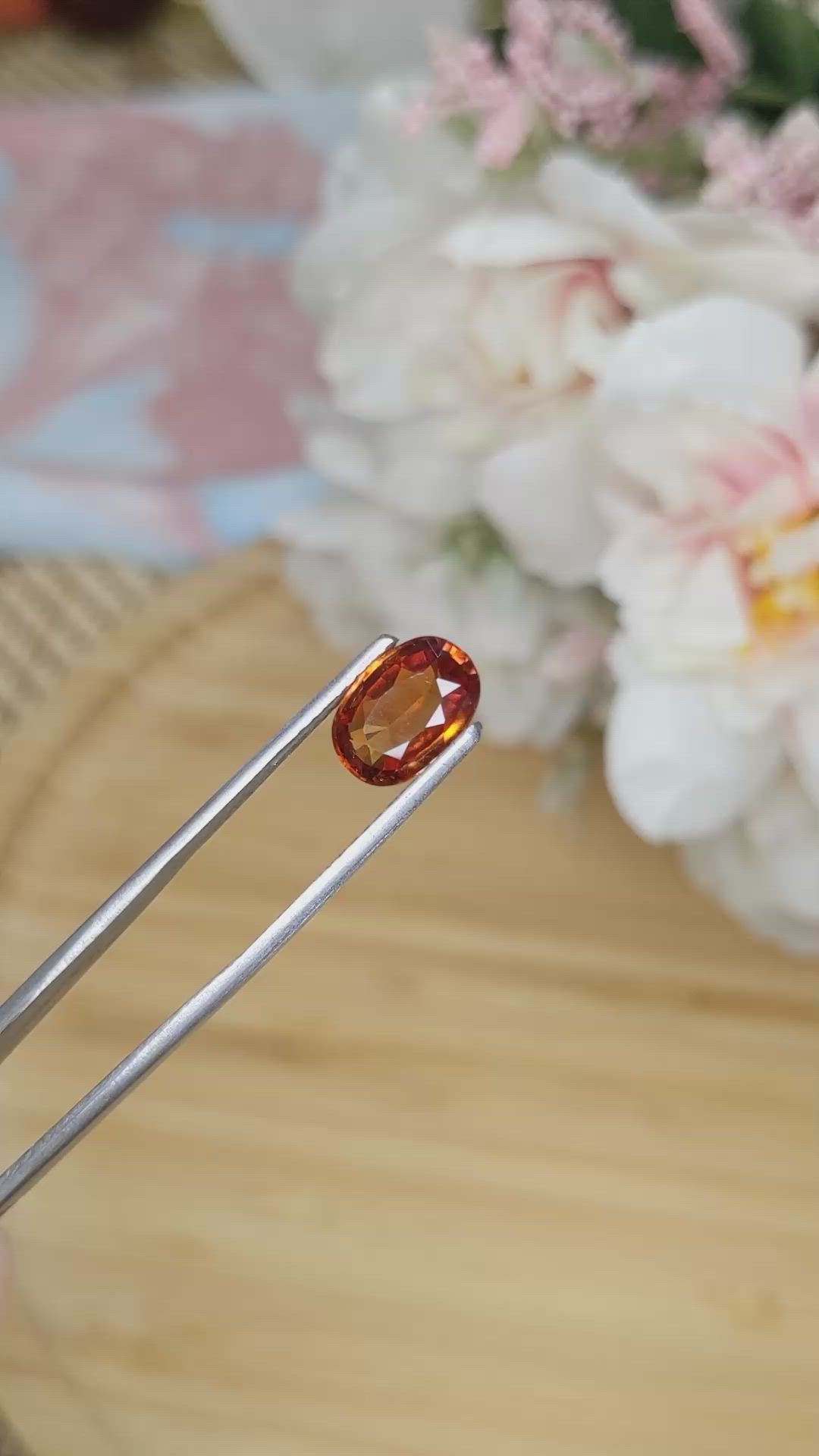 2.97 Ct. Hessonite Garnet from Madagascar Size Video