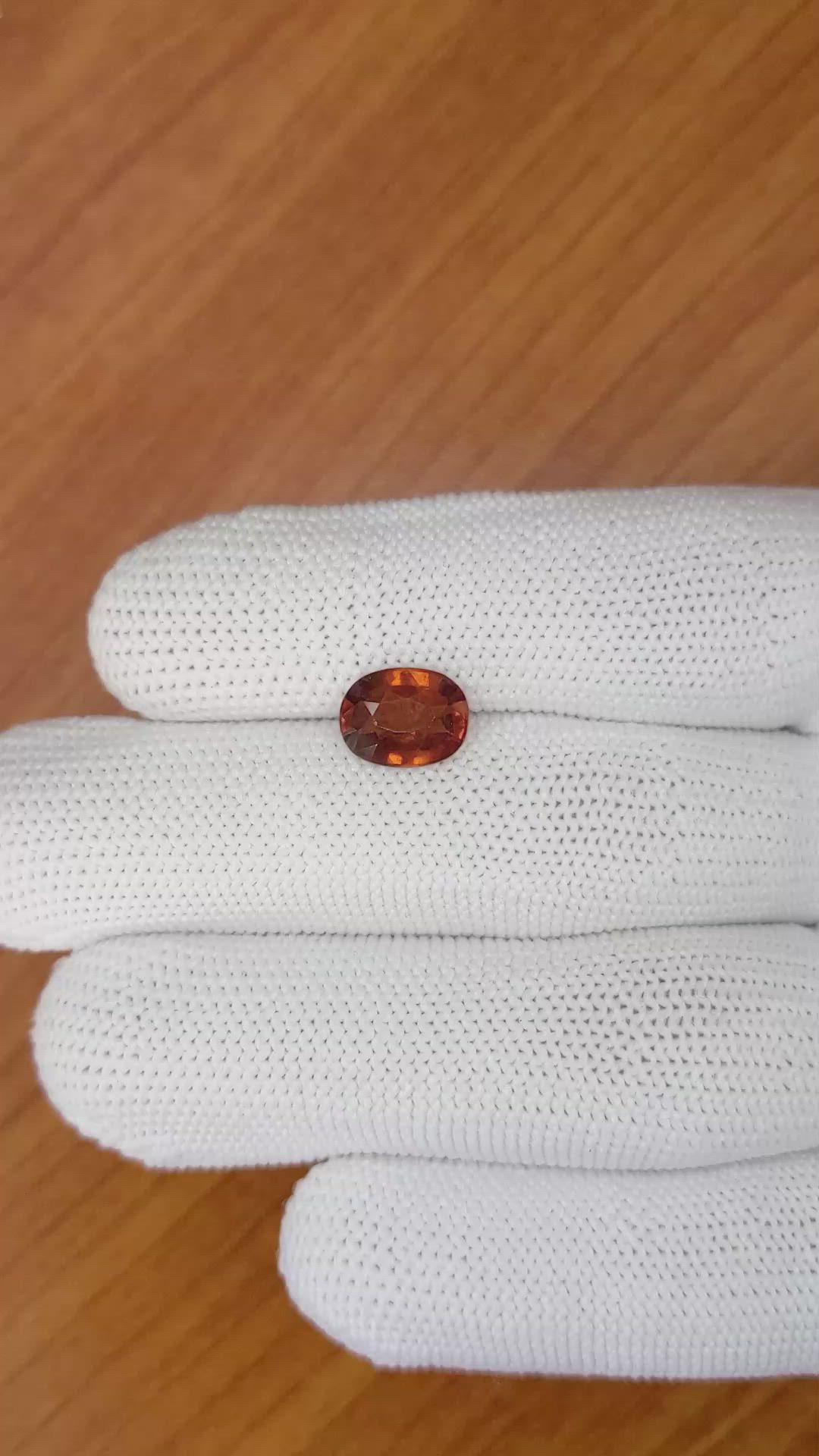 2.81 Ct. Hessonite Garnet from Madagascar Size Video