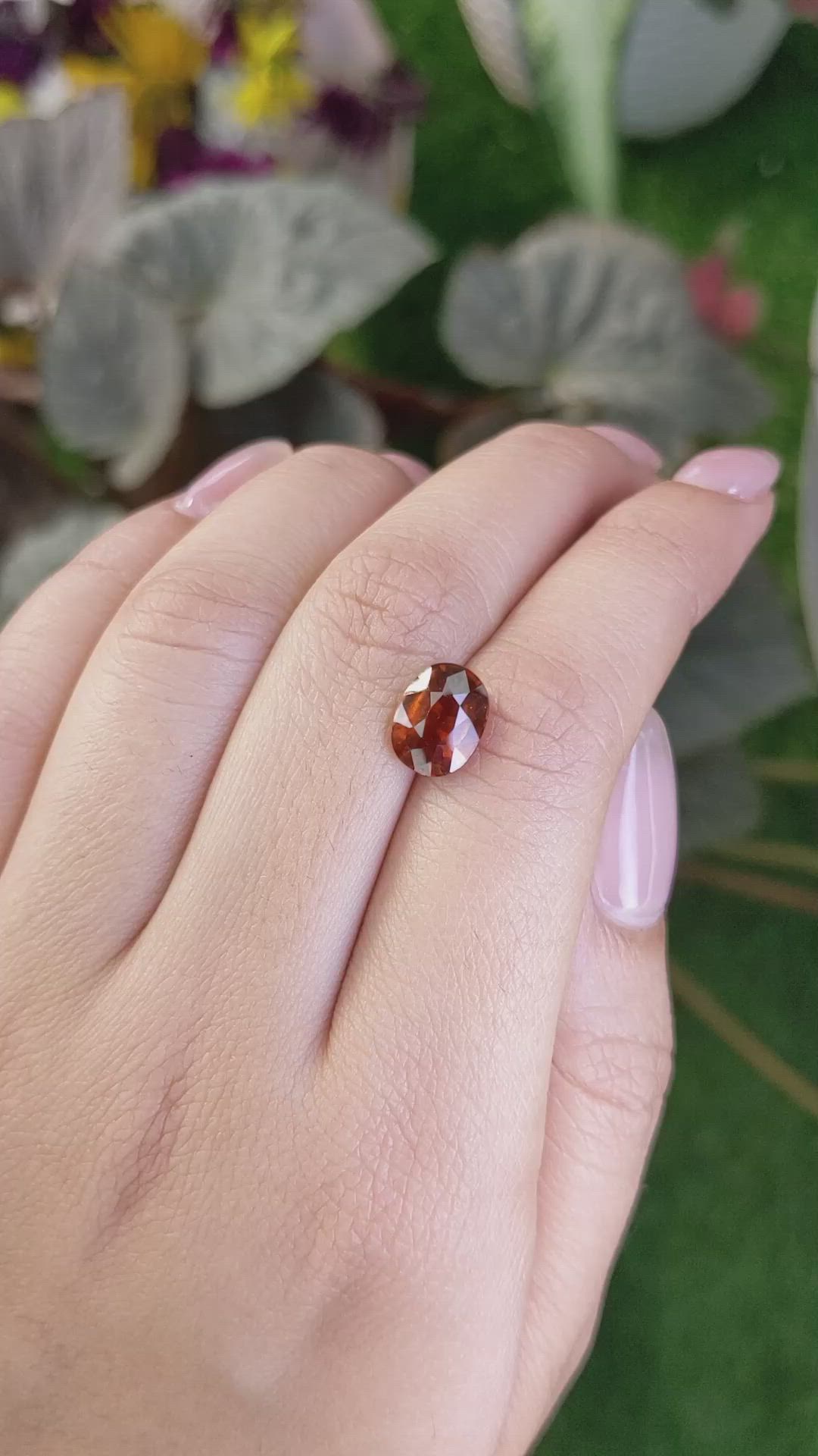 2.81 Ct. Hessonite Garnet from Madagascar Size Video