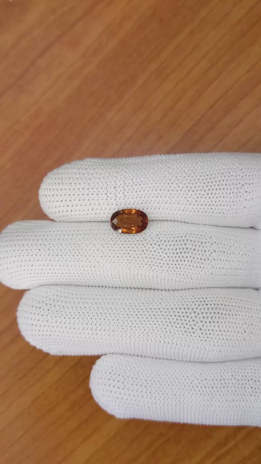 1.94 Ct. Hessonite Garnet from Madagascar Size Video