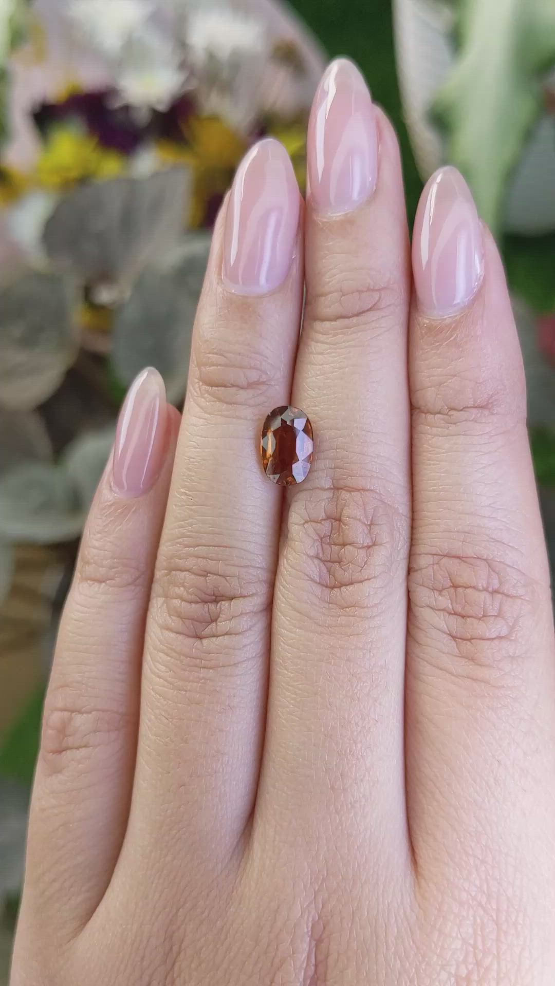 1.94 Ct. Hessonite Garnet from Madagascar Size Video