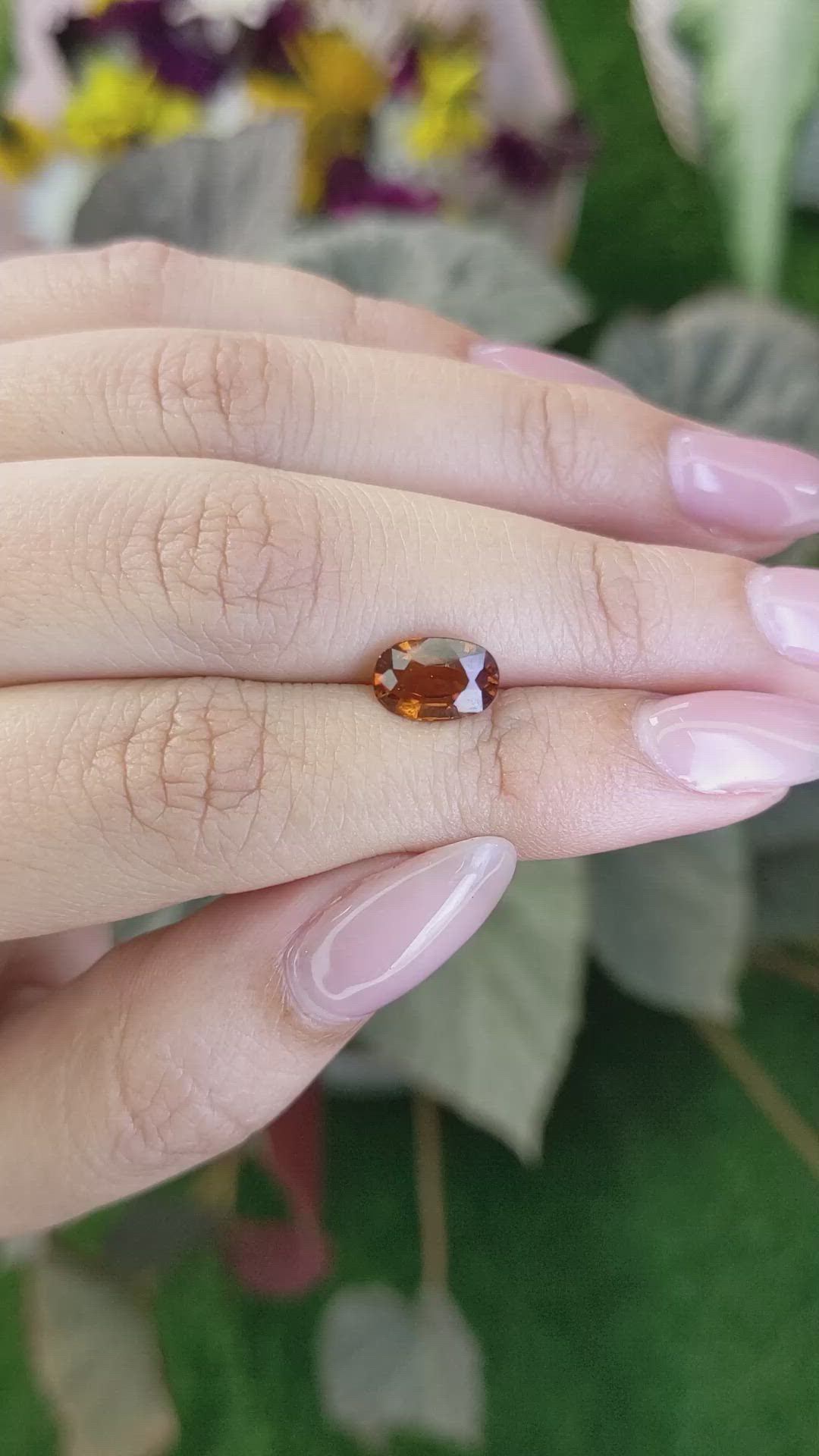 1.94 Ct. Hessonite Garnet from Madagascar Size Video