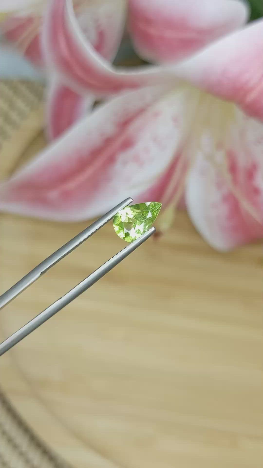 1.18 Ct. Peridot from Madagascar Size Video