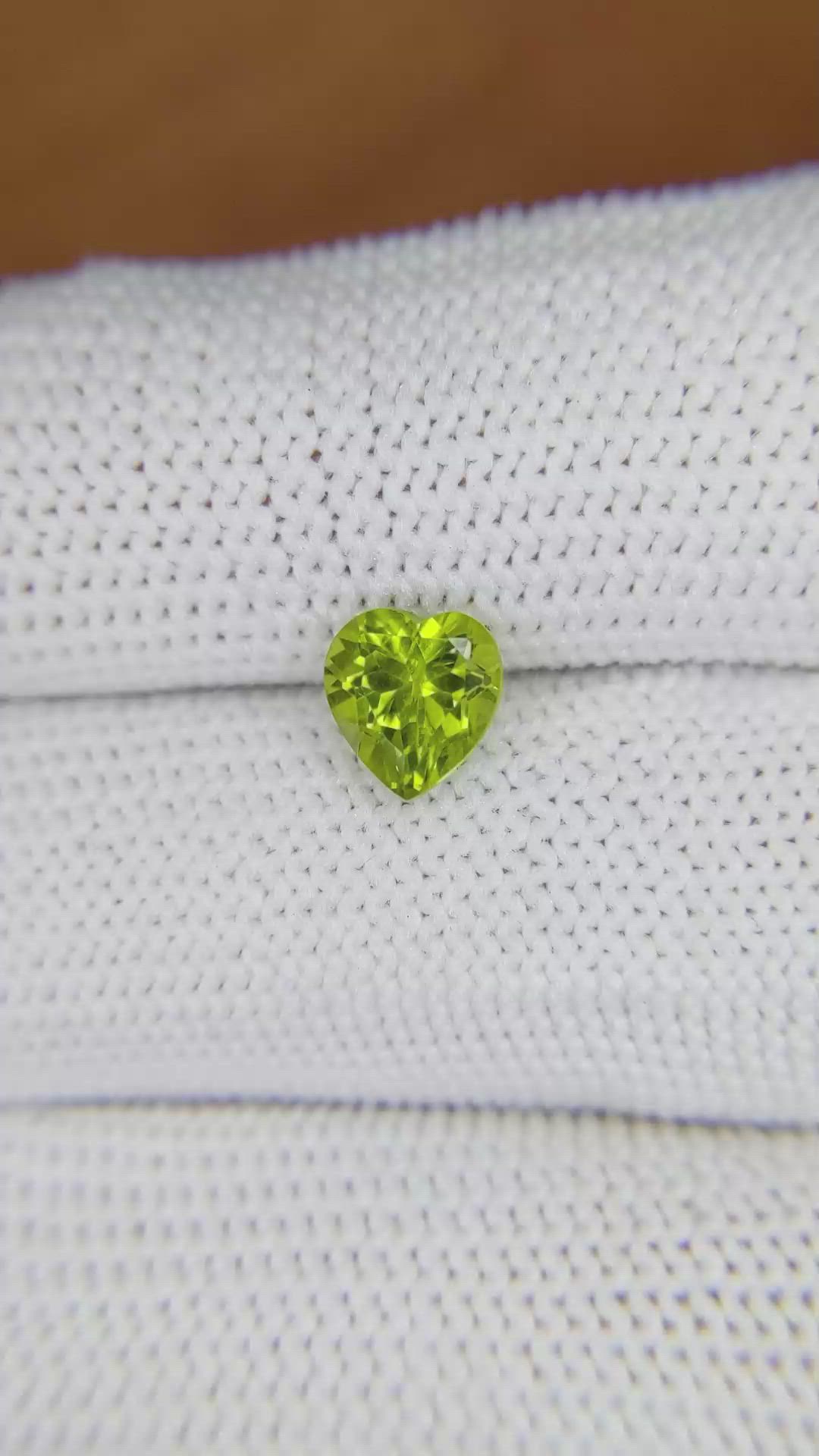 1.30 Ct. Peridot from Madagascar Size Video