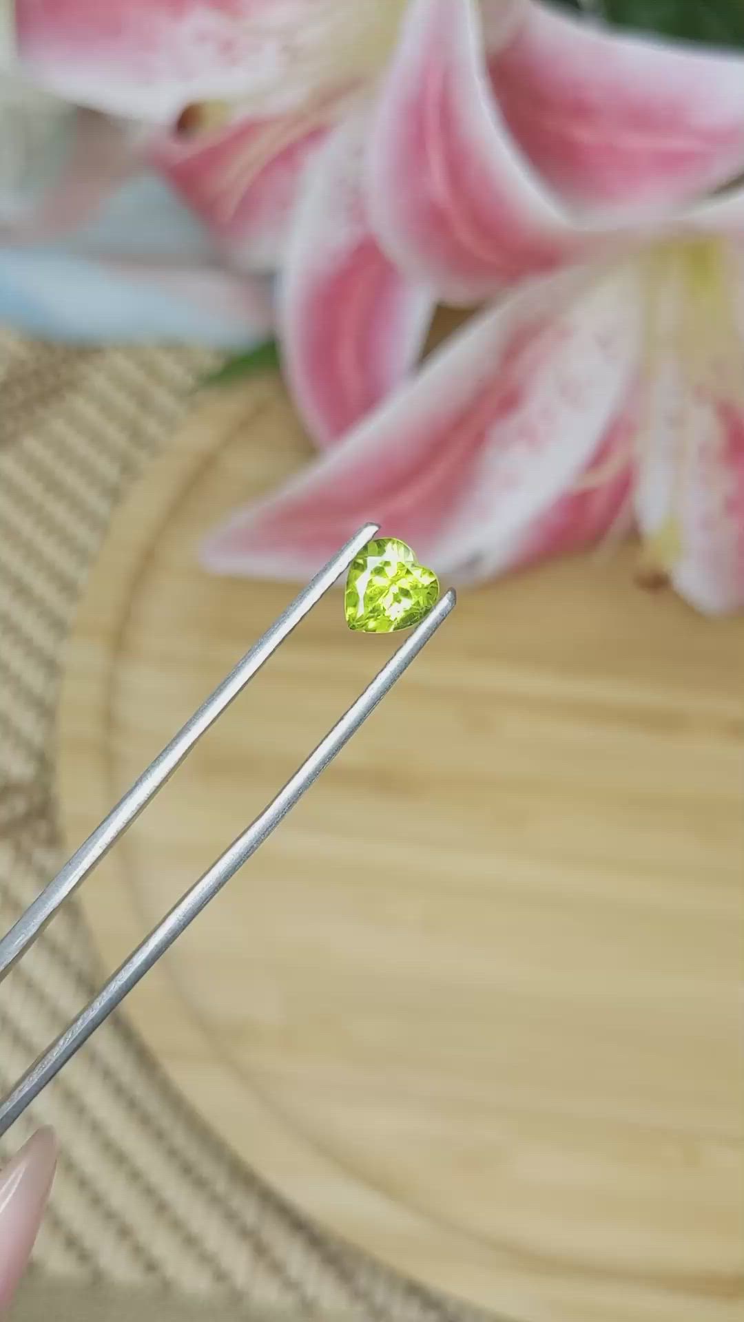 1.30 Ct. Peridot from Madagascar Size Video