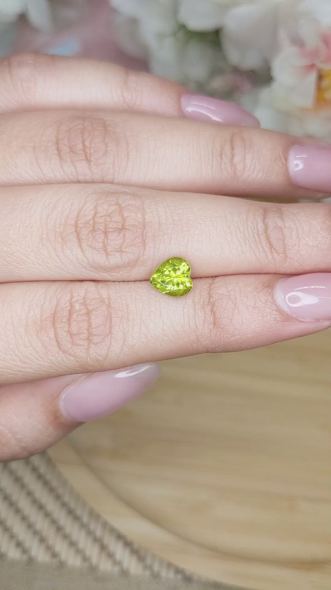 1.30 Ct. Peridot from Madagascar Size Video