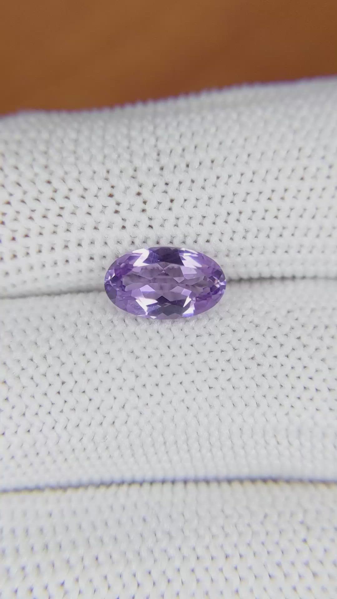 1.55 Ct. Amethyst from Madagascar Size Video